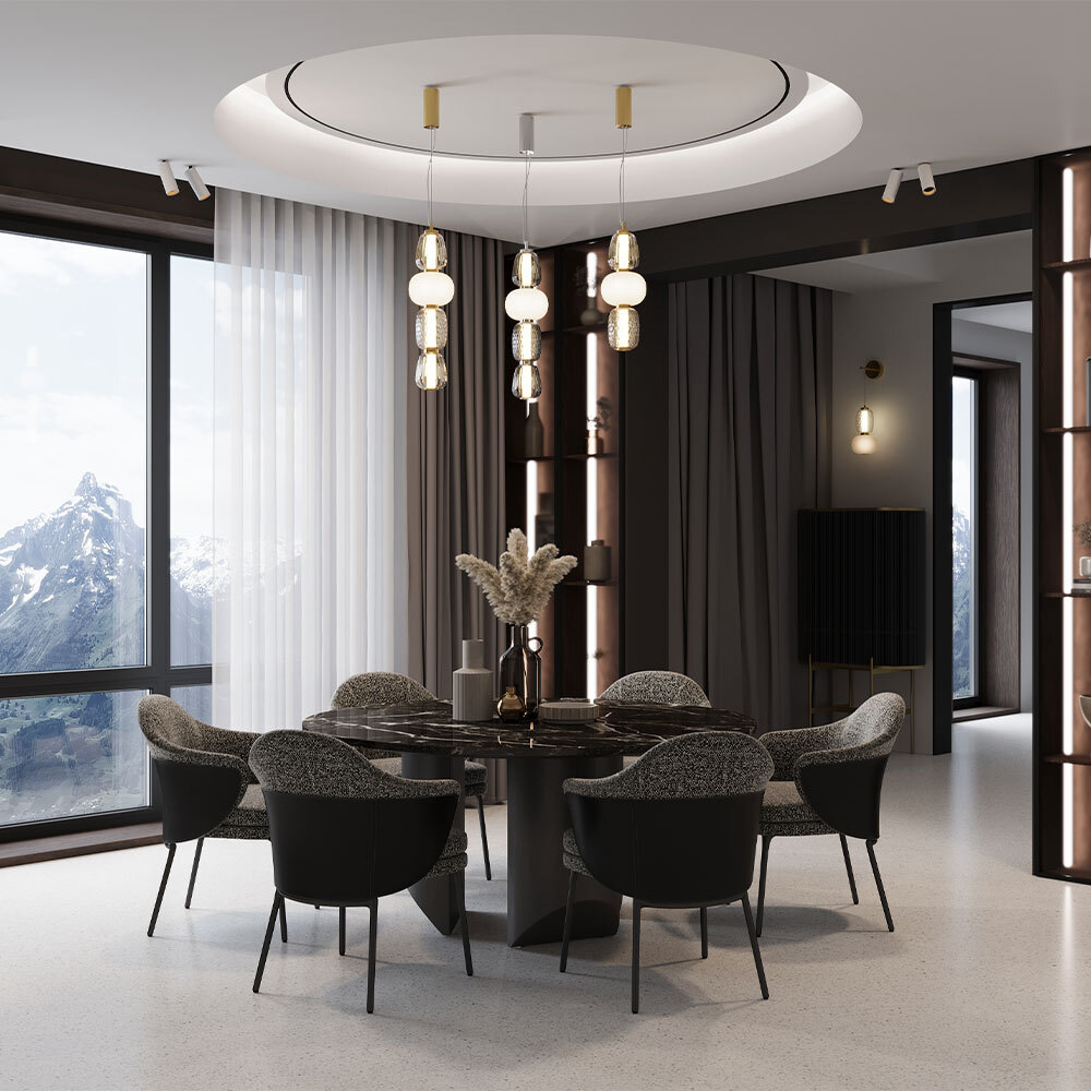 Картинка Подвесной светильник Maytoni MOD267PL-L32G3K