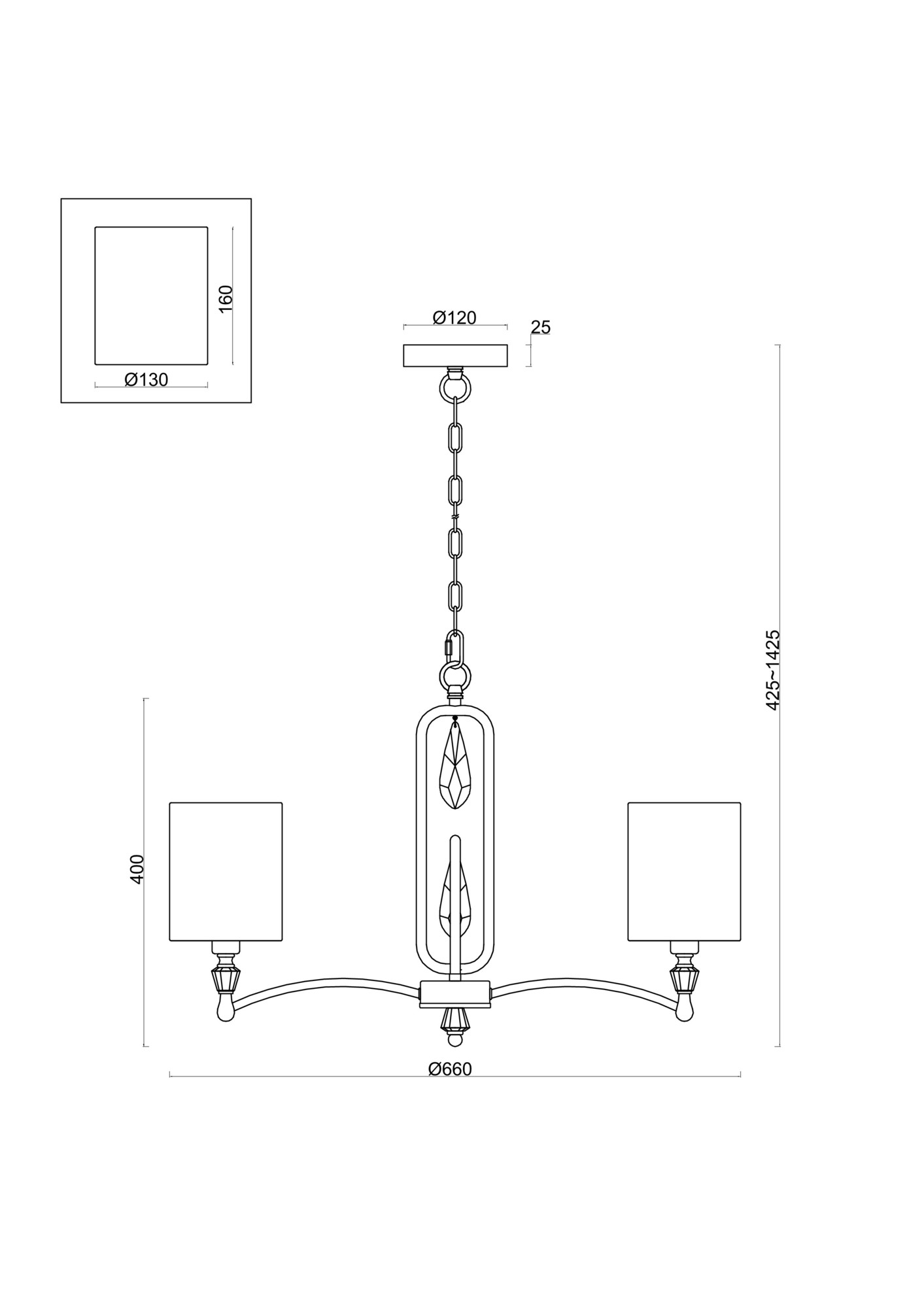 Картинка Подвесной светильник Freya FR1007PL-05N