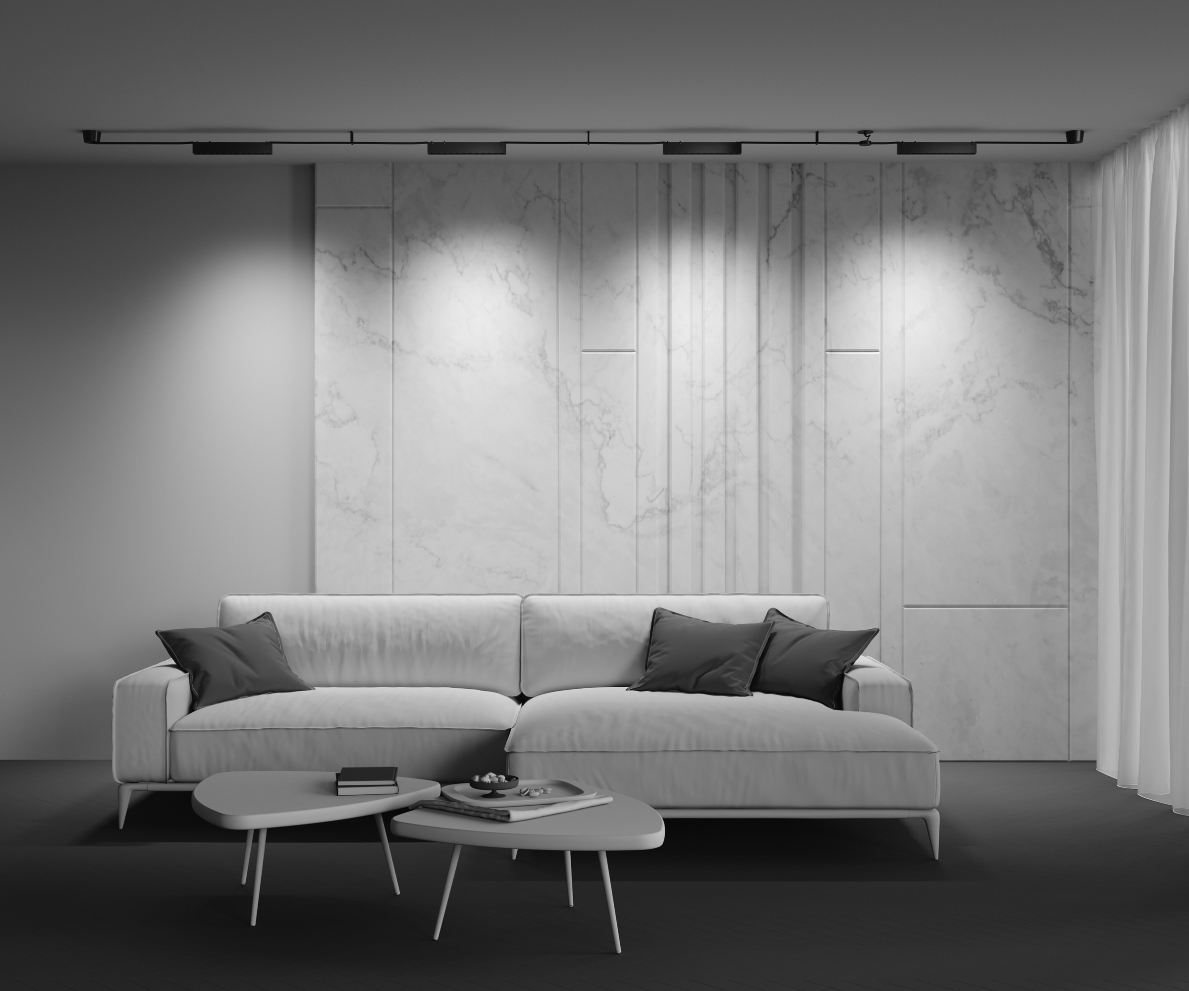 Картинка Потолочный светильник Technical TR128B-12W4K-M-B