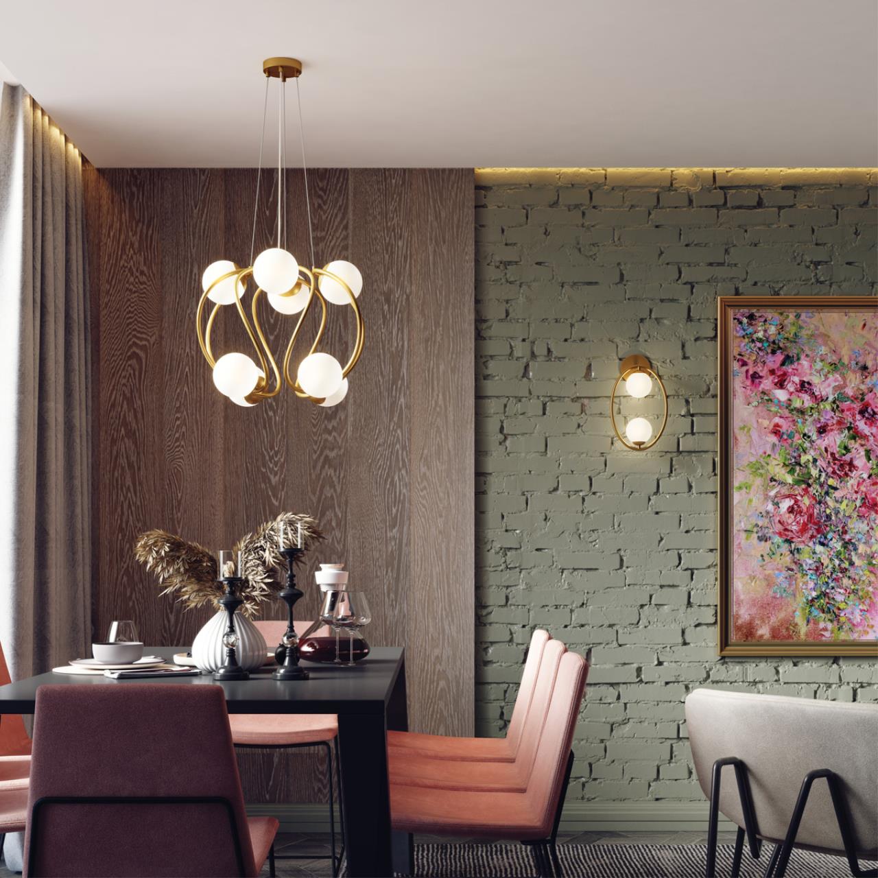 Картинка Подвесная люстра Odeon Light Slota 4808/8