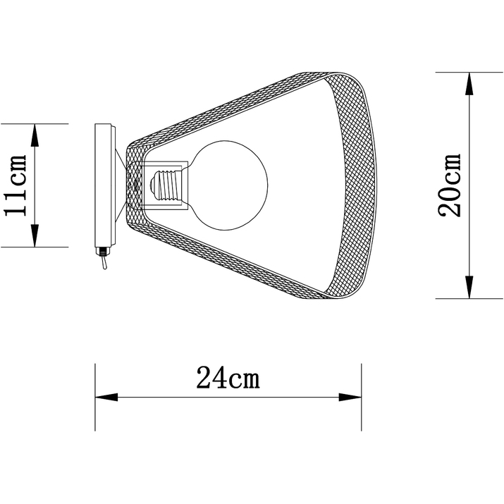 Картинка Настенный светильник Arte Lamp MAASYM A7044AP-1BK