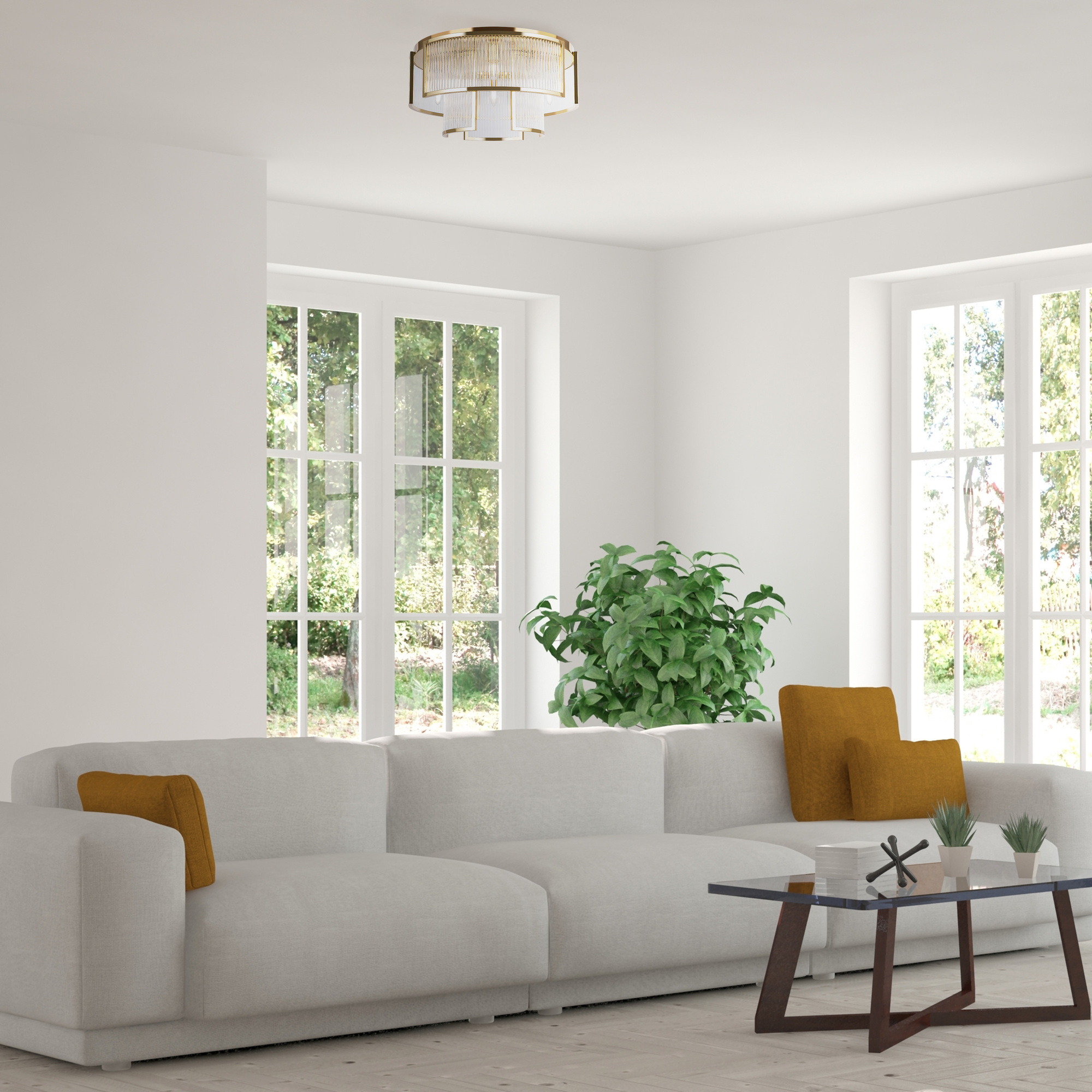 Картинка Потолочный светильник Maytoni MOD174CL-06G