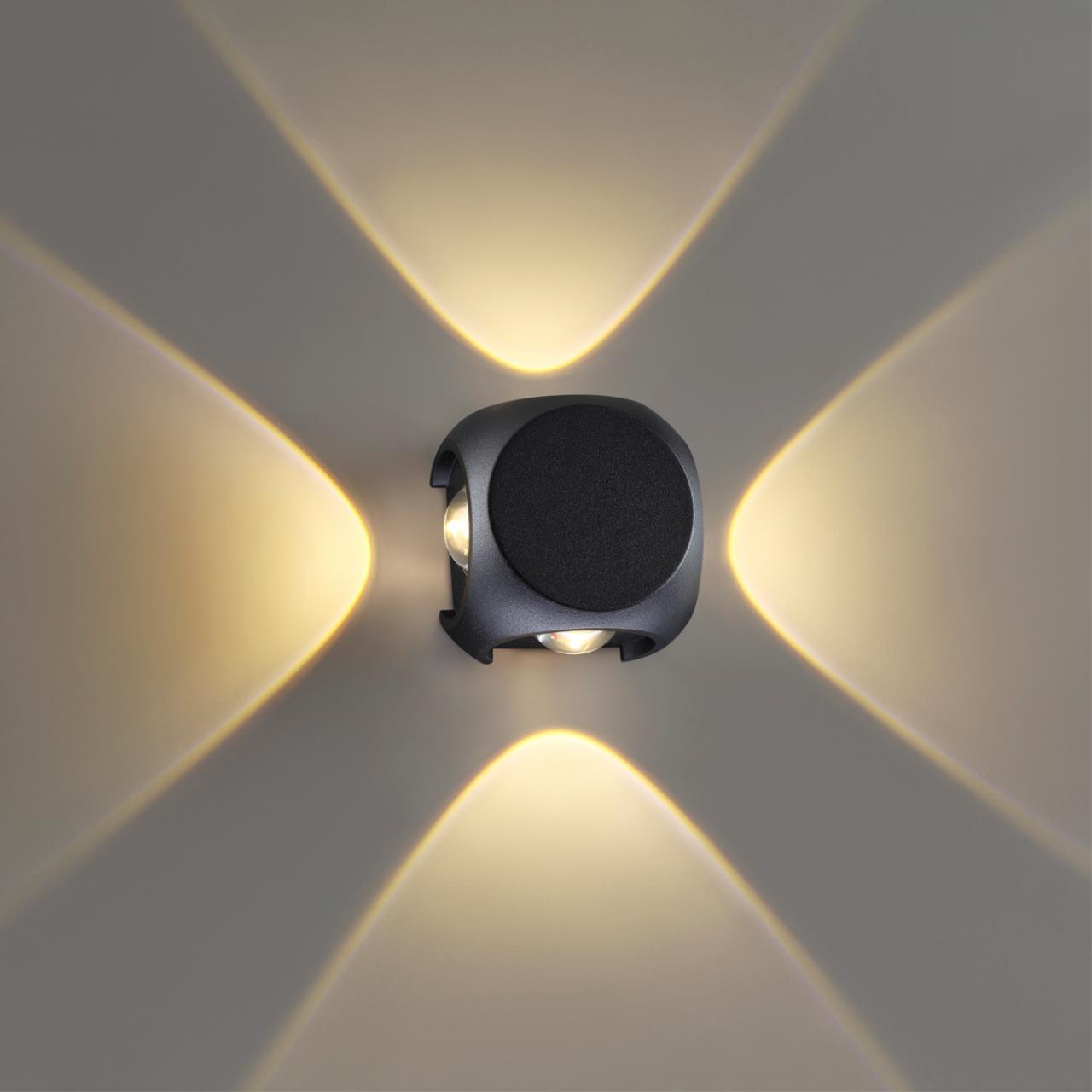 Картинка Уличный настенный светодиодный светильник Odeon Light Hightech Miko 4222/8WL