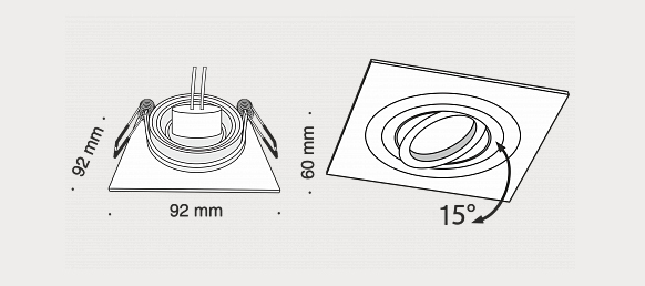 Картинка Встраиваемый светильник Maytoni Atom DL023-2-01B