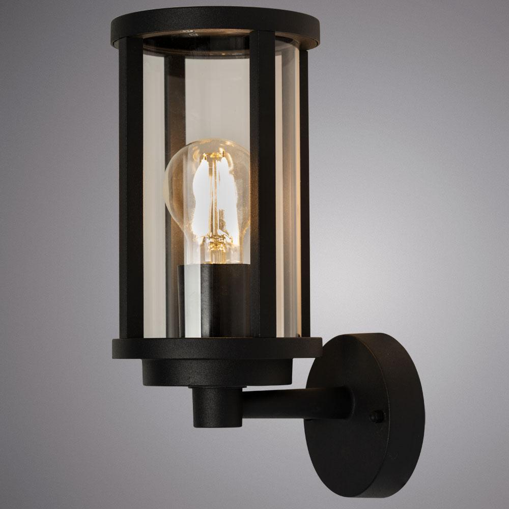 Картинка Уличный настенный светильник Arte Lamp Toronto A1036AL-1BK