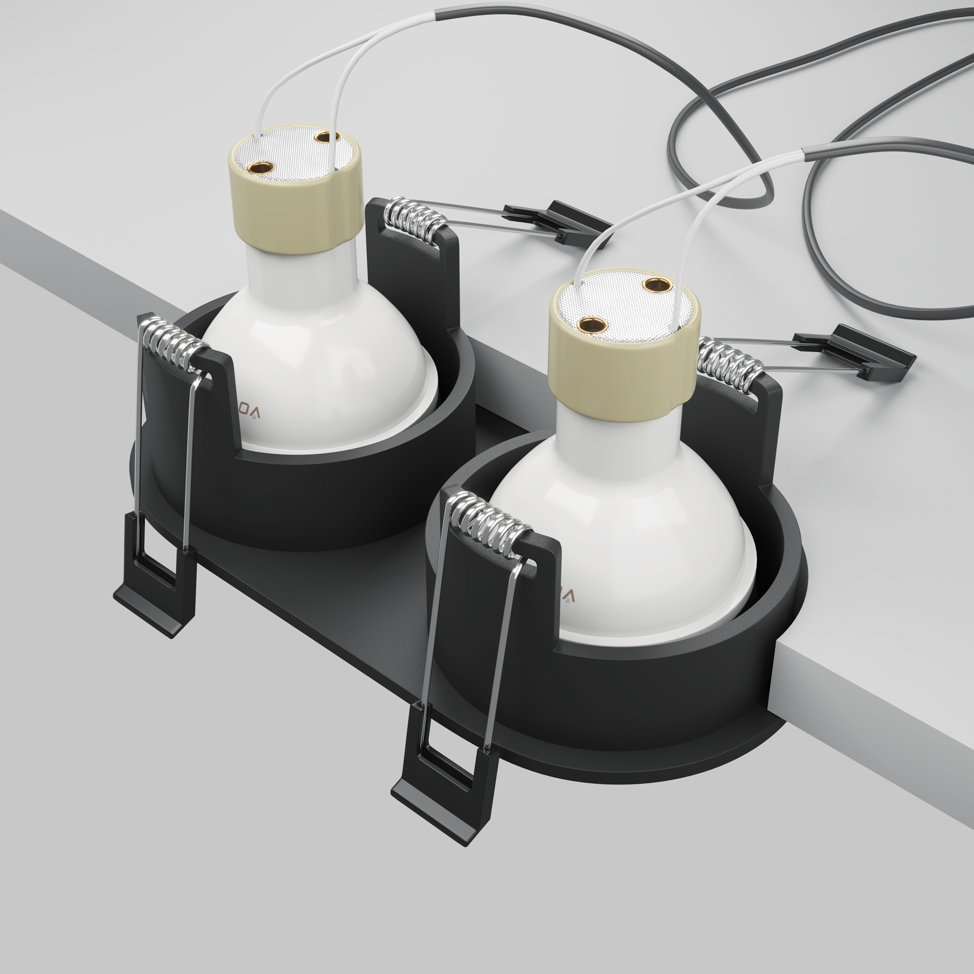 Картинка Встраиваемый светильник Technical DL126-02-GU10-B