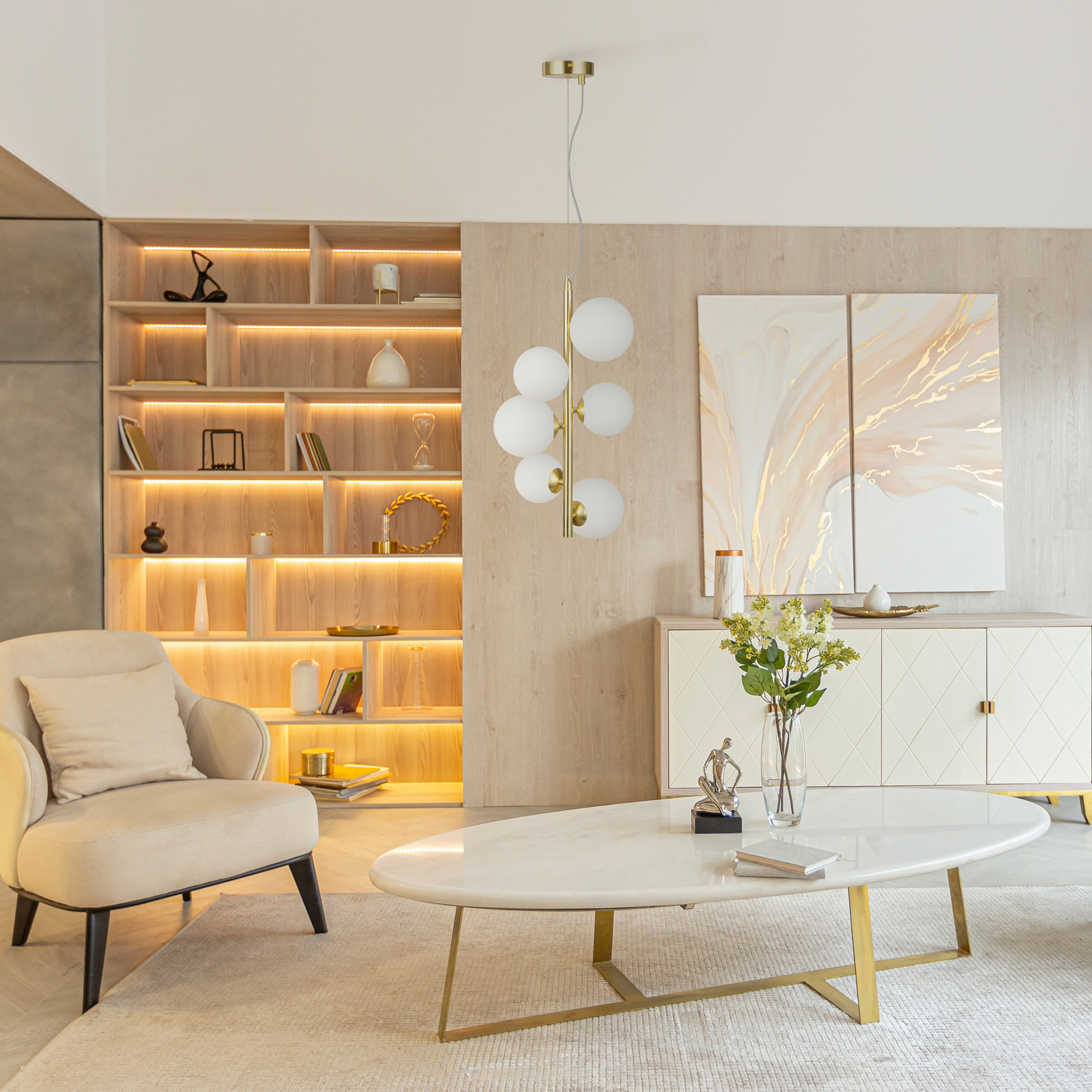 Картинка Подвесной светильник Maytoni MOD545PL-06BS