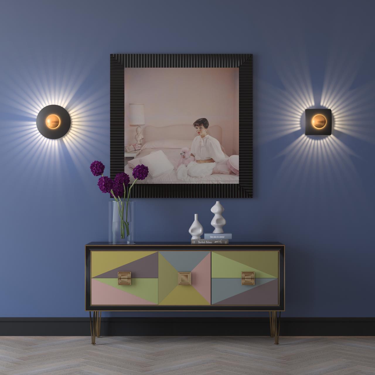 Картинка Настенный светодиодный светильник Odeon Light Midcent Adamas 4223/13WL