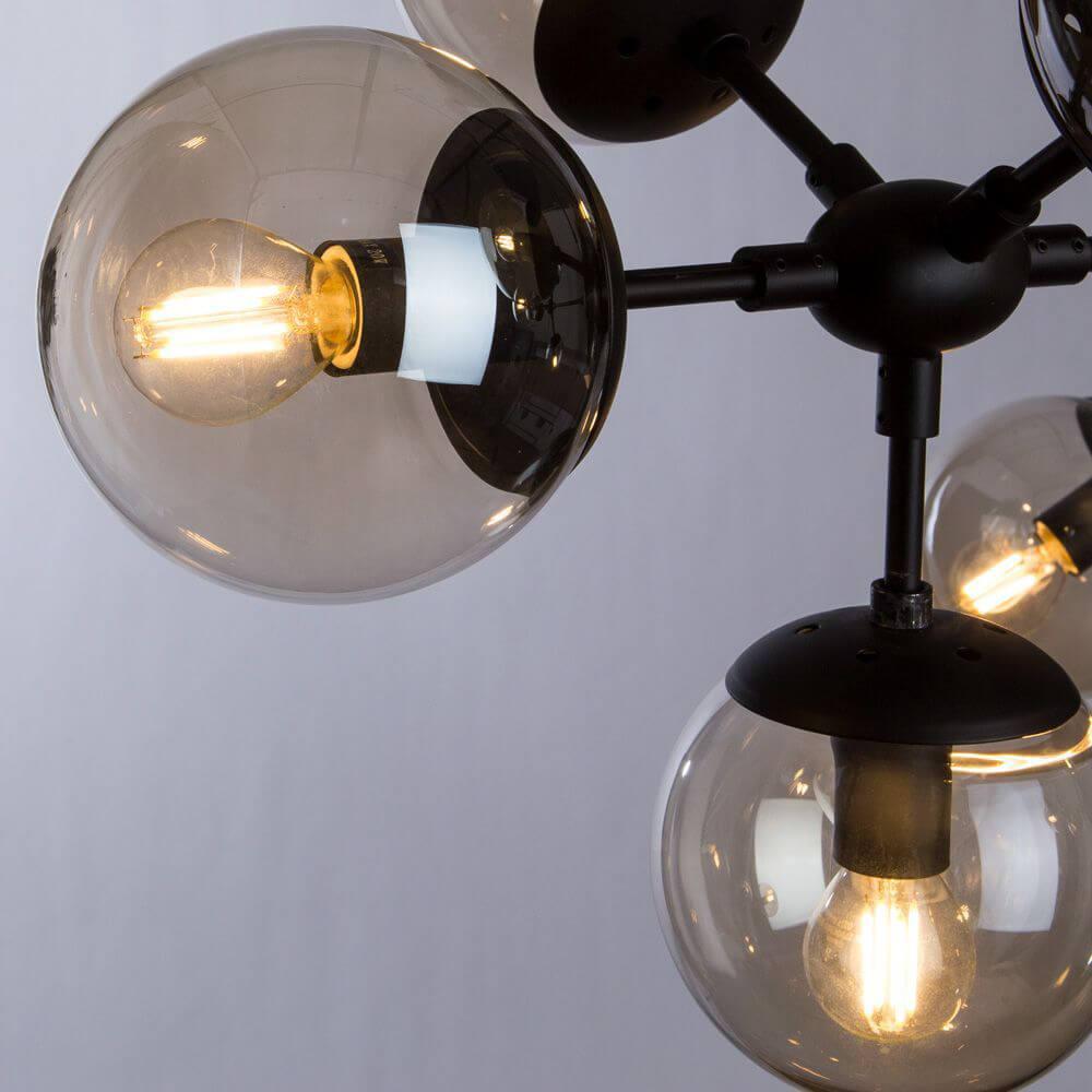 Картинка Подвесная люстра Arte Lamp BOLLA A1664SP-12BK