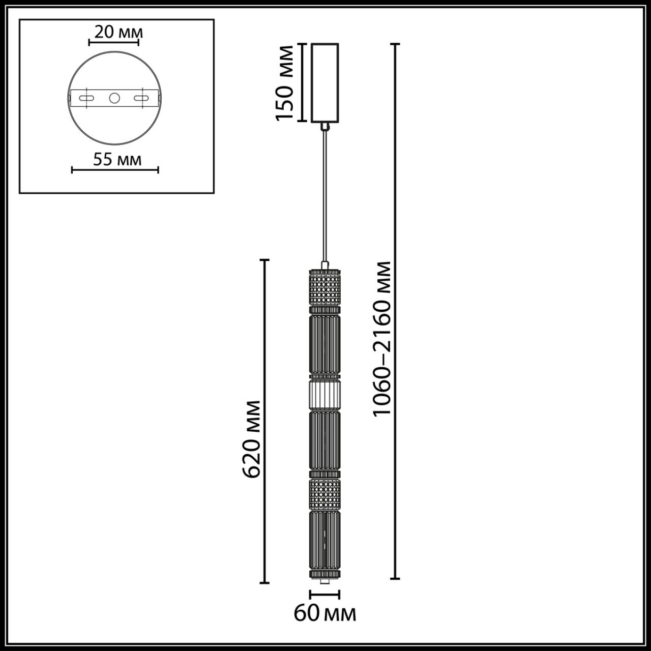 Картинка 5456/18L Odeon Light Подвесной светильник COLLIER