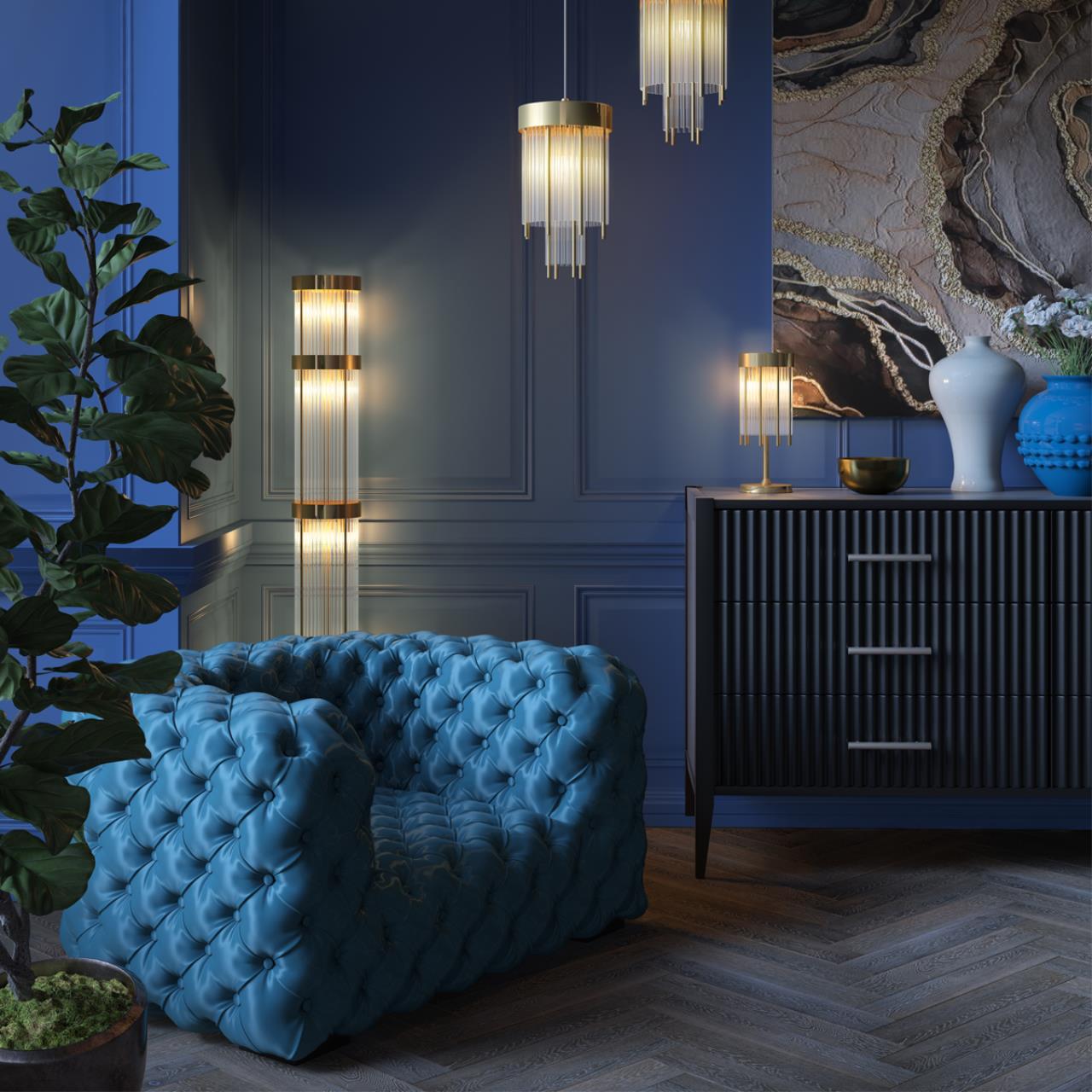 Картинка Настольная лампа Odeon Light Hall York 4788/2T