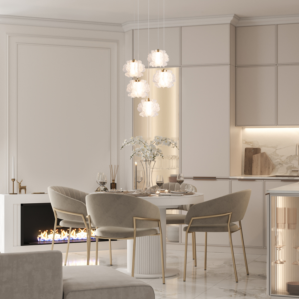 Картинка Подвесной светильник Freya FR5579PL-L8BS FLOWER