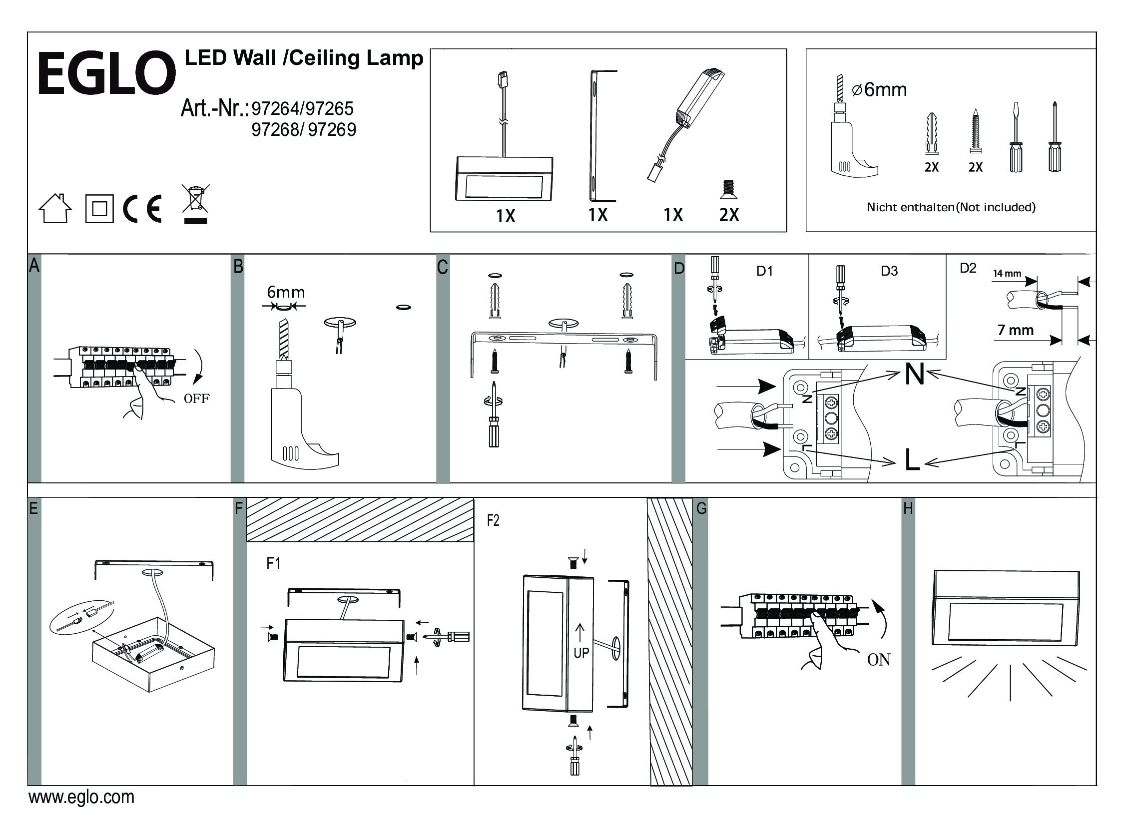 Картинка Потолочный светодиодный светильник Eglo Fueva 1 97265