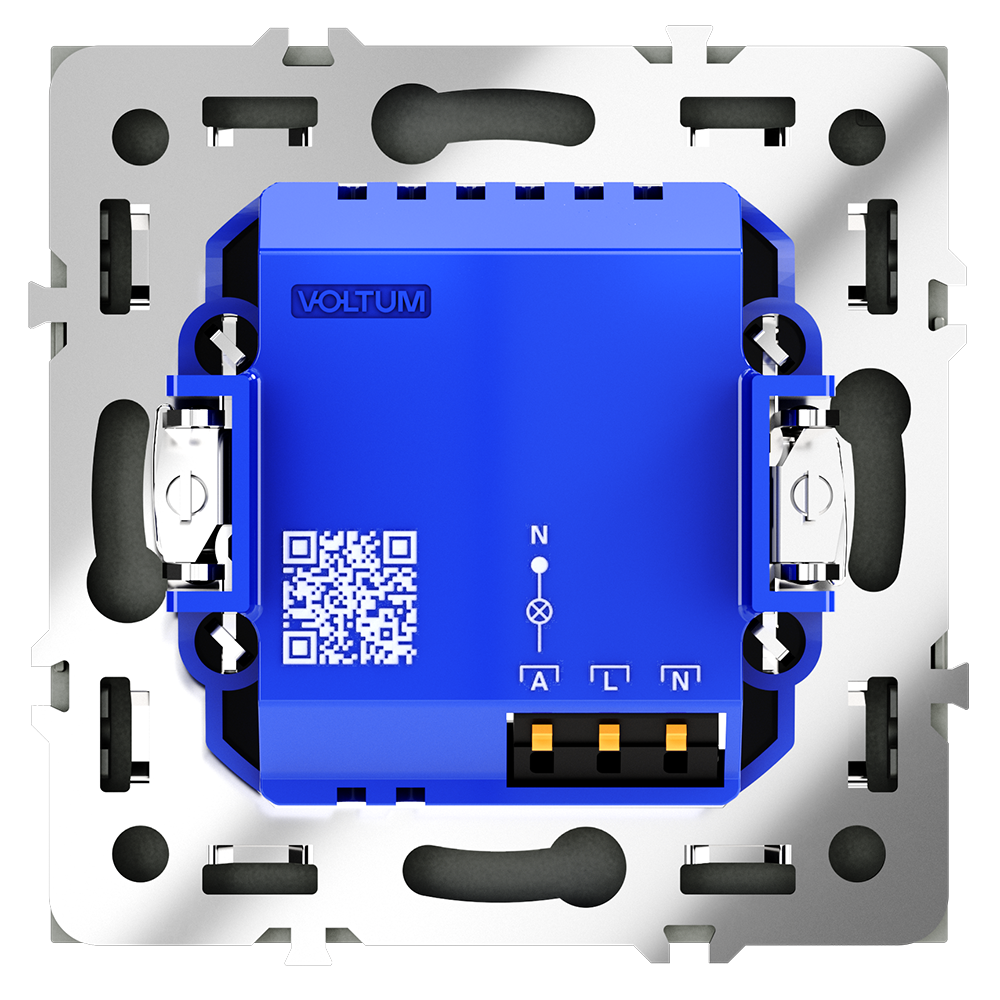Картинка Датчик движения встраиваемый VOLTUM S70, (черный матовый) VLS070508
