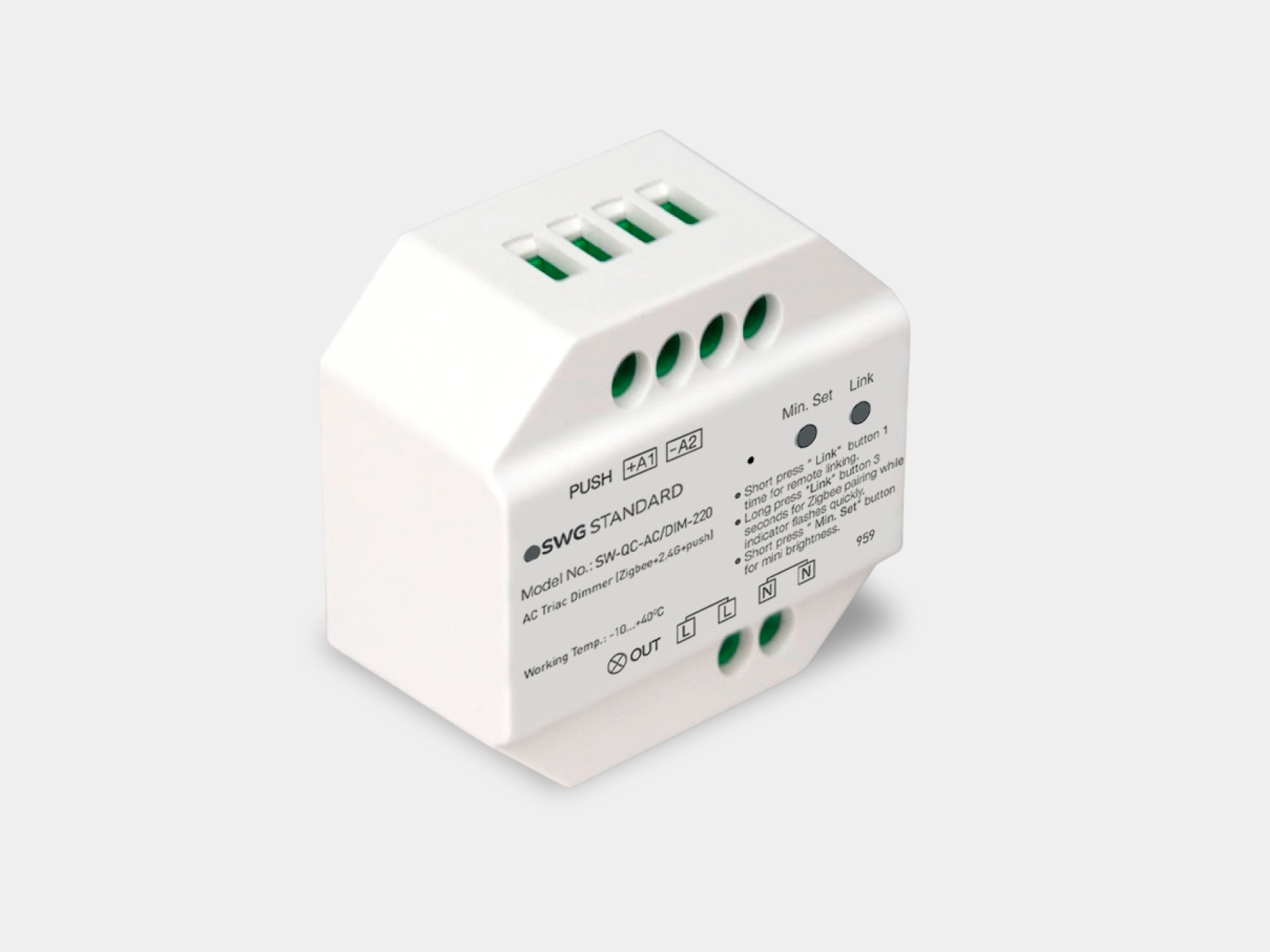 Картинка SW-QC-АС/DIM-220 AC TRIAC диммер