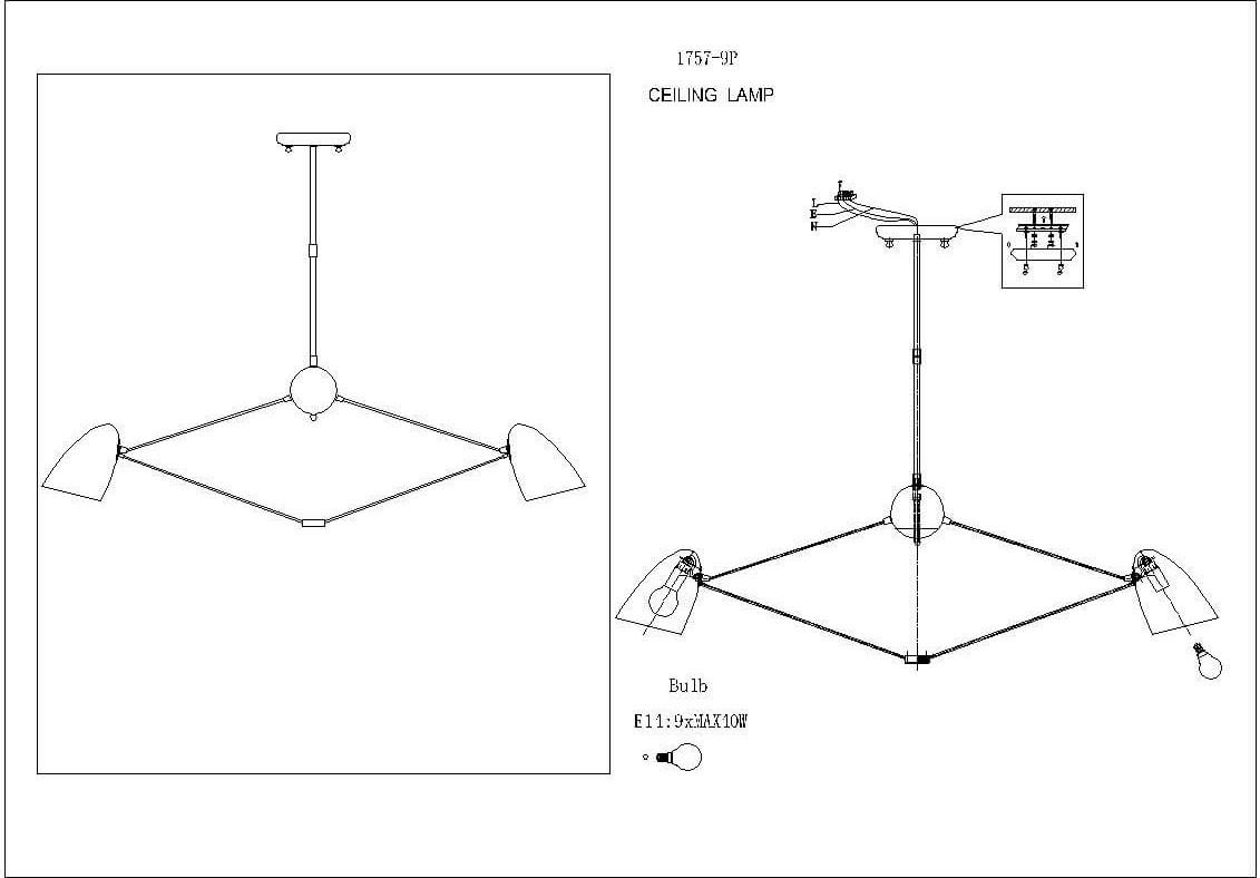 Картинка Подвесная люстра Favourite Humpen 1757-9P