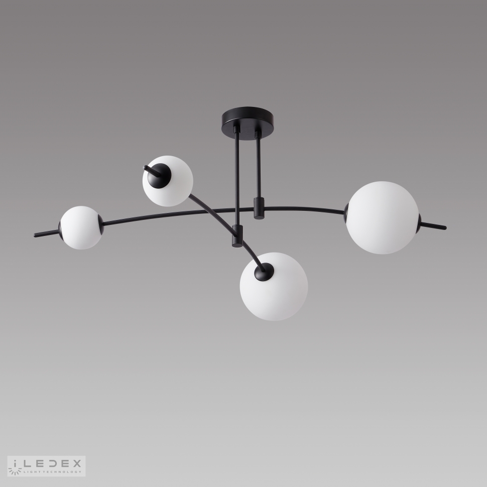 Картинка Светильник потолочный iLedex Epical iLedex 6827-4 BK+WH