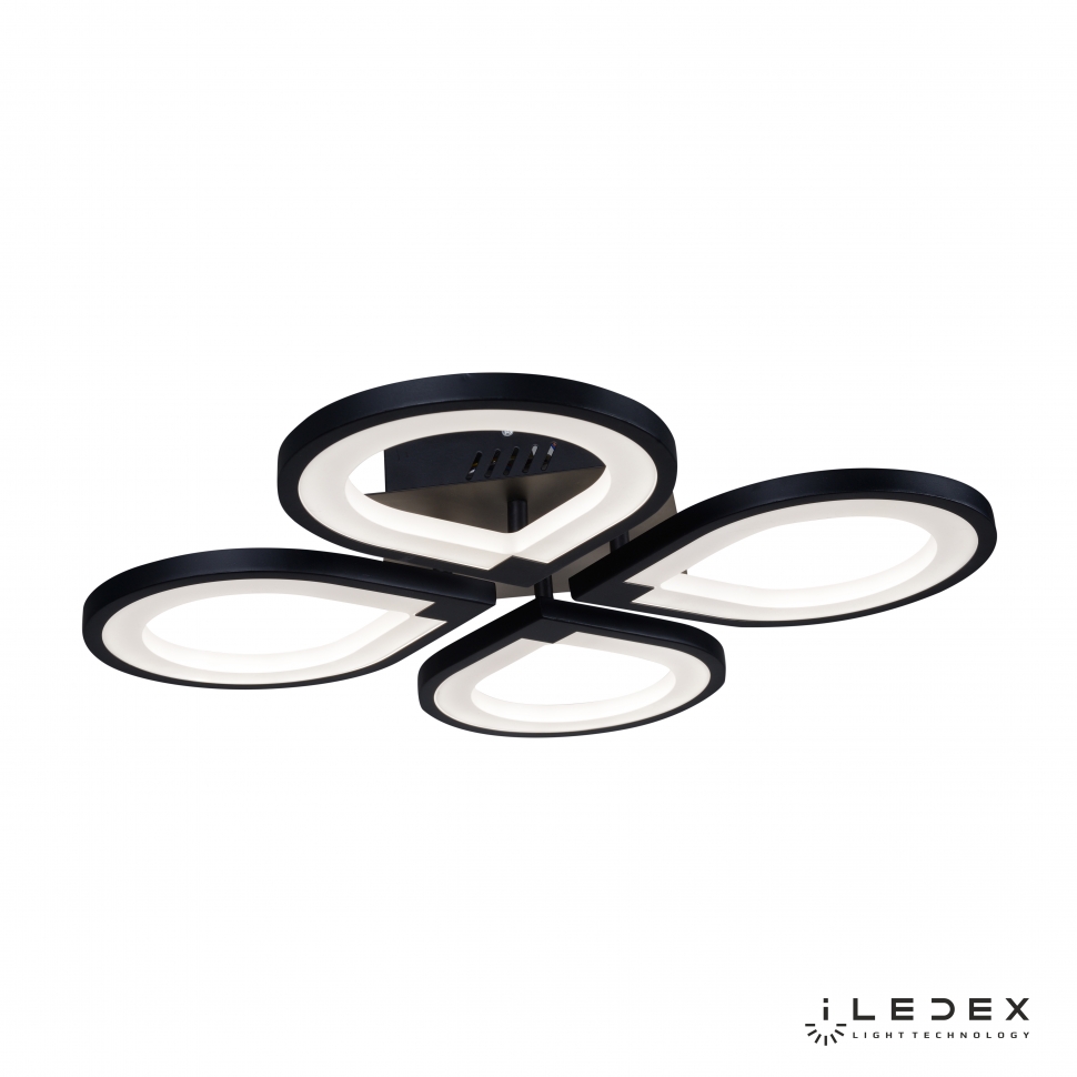 Картинка Потолочная светодиодная люстра iLedex Clover 6885/4 BK