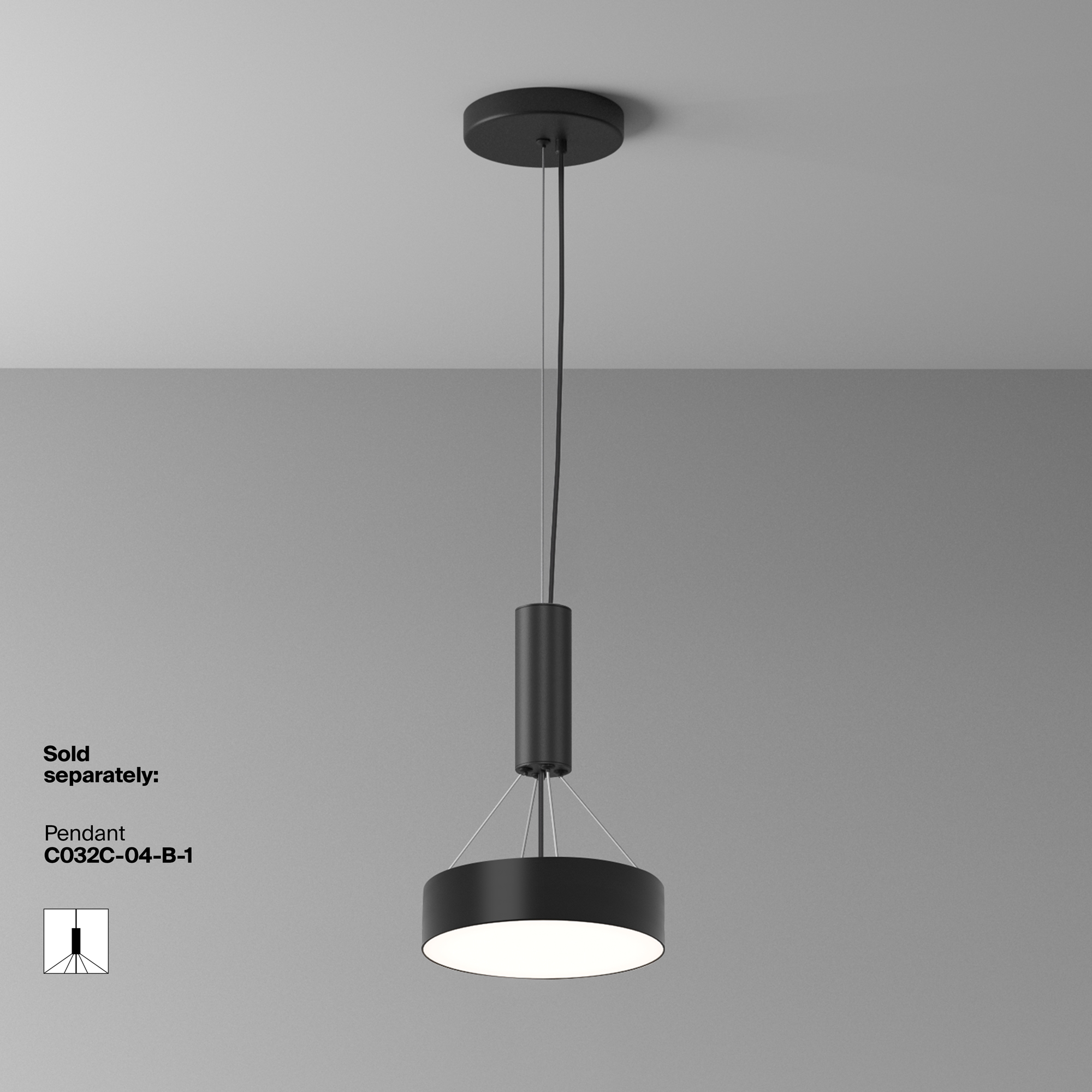 Картинка Потолочный светильник Technical C032CL-24W4K-RD-B