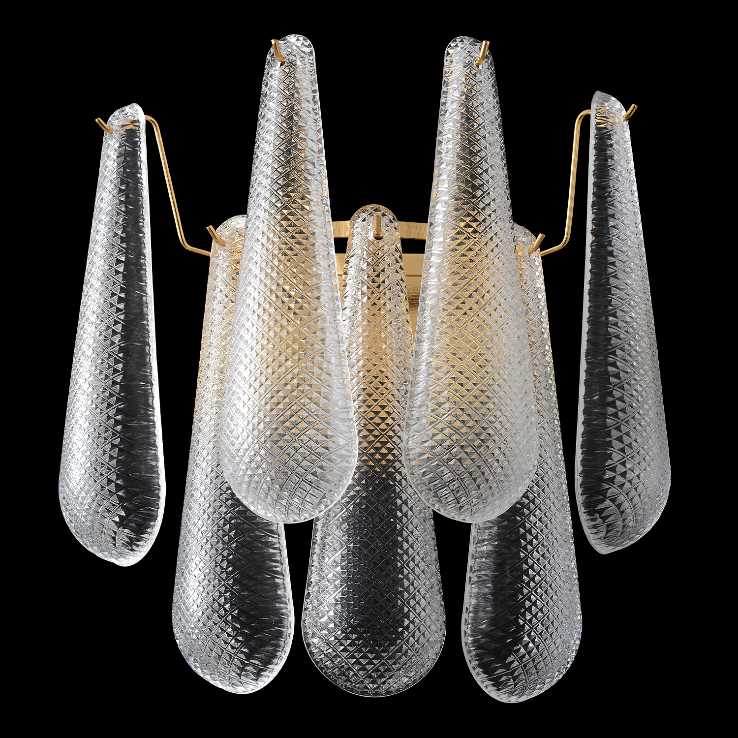 Картинка Настенный светильник Crystal Lux FONTAIN 1802/402