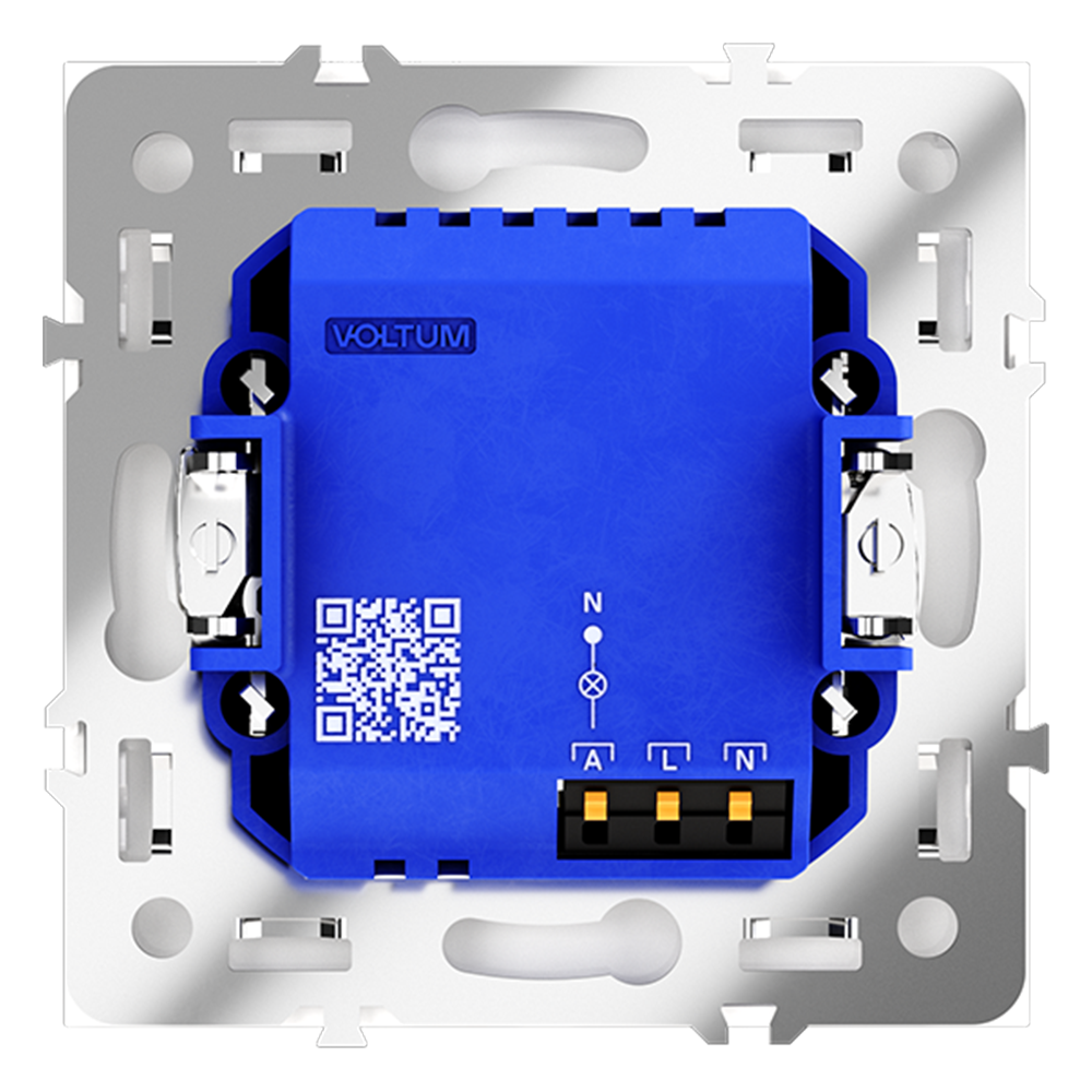 Картинка Датчик движения встраиваемый VOLTUM S70, (белый матовый) VLS070502