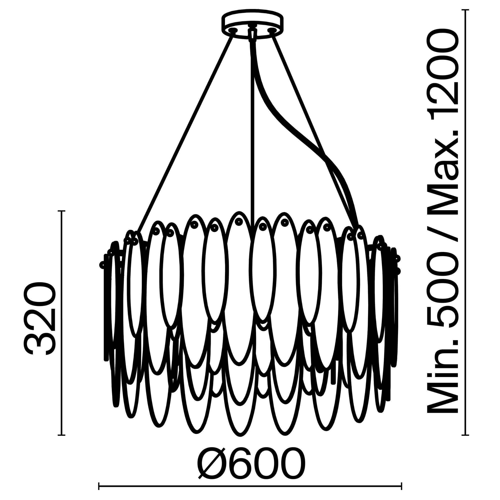 Картинка Подвесной светильник Freya FR5217PL-08FG