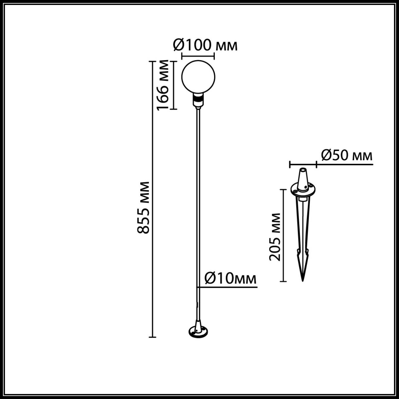 Картинка 7121/2GLA NATURE Odeon Light Уличный светильник DANDE