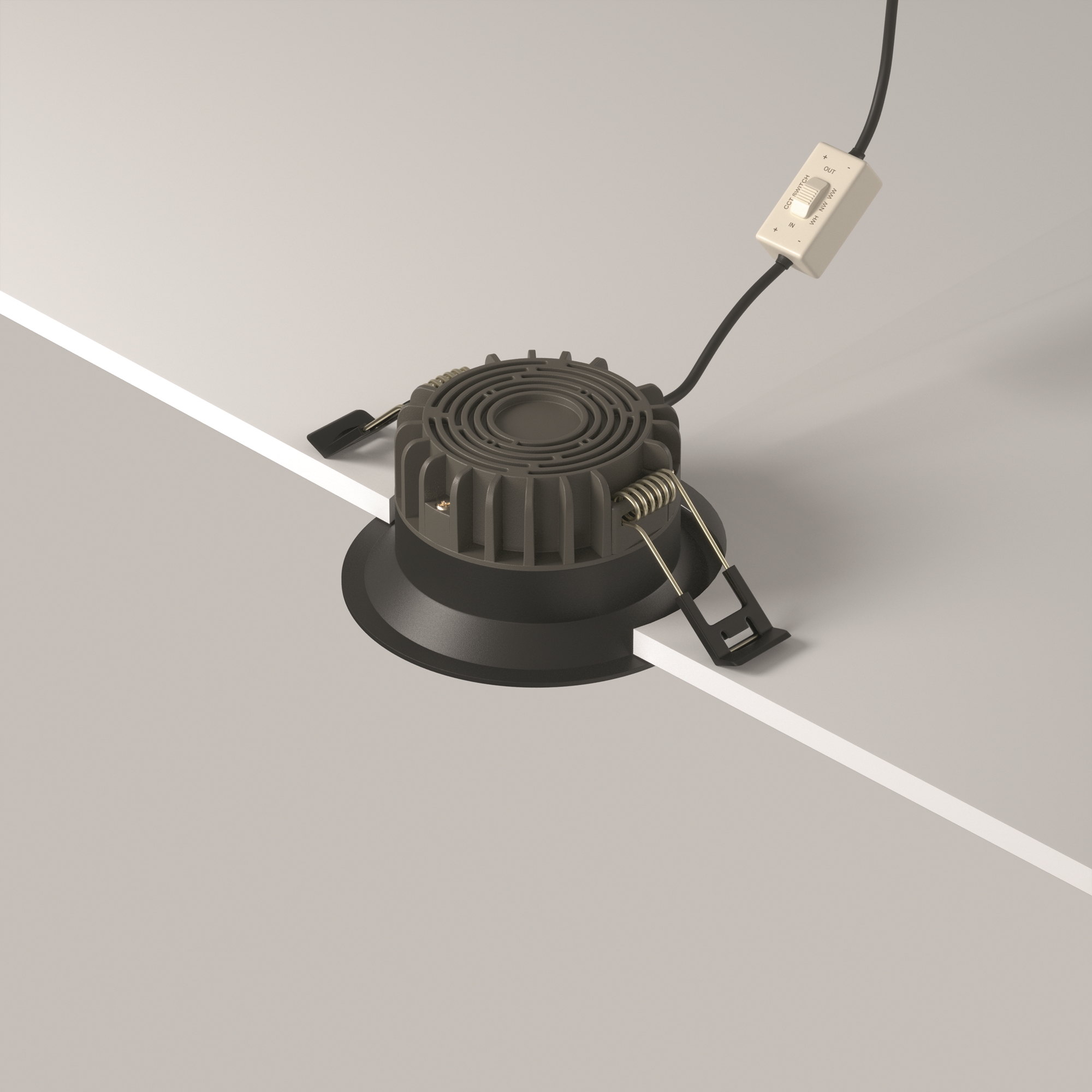 Картинка Встраиваемый светильник Technical DL055-8W3-4-6K-B