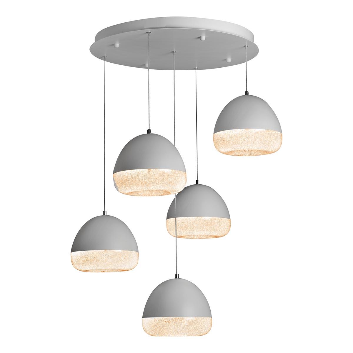 Картинка Подвесная светодиодная люстра iLedex Flake Wld8885-5Y WH