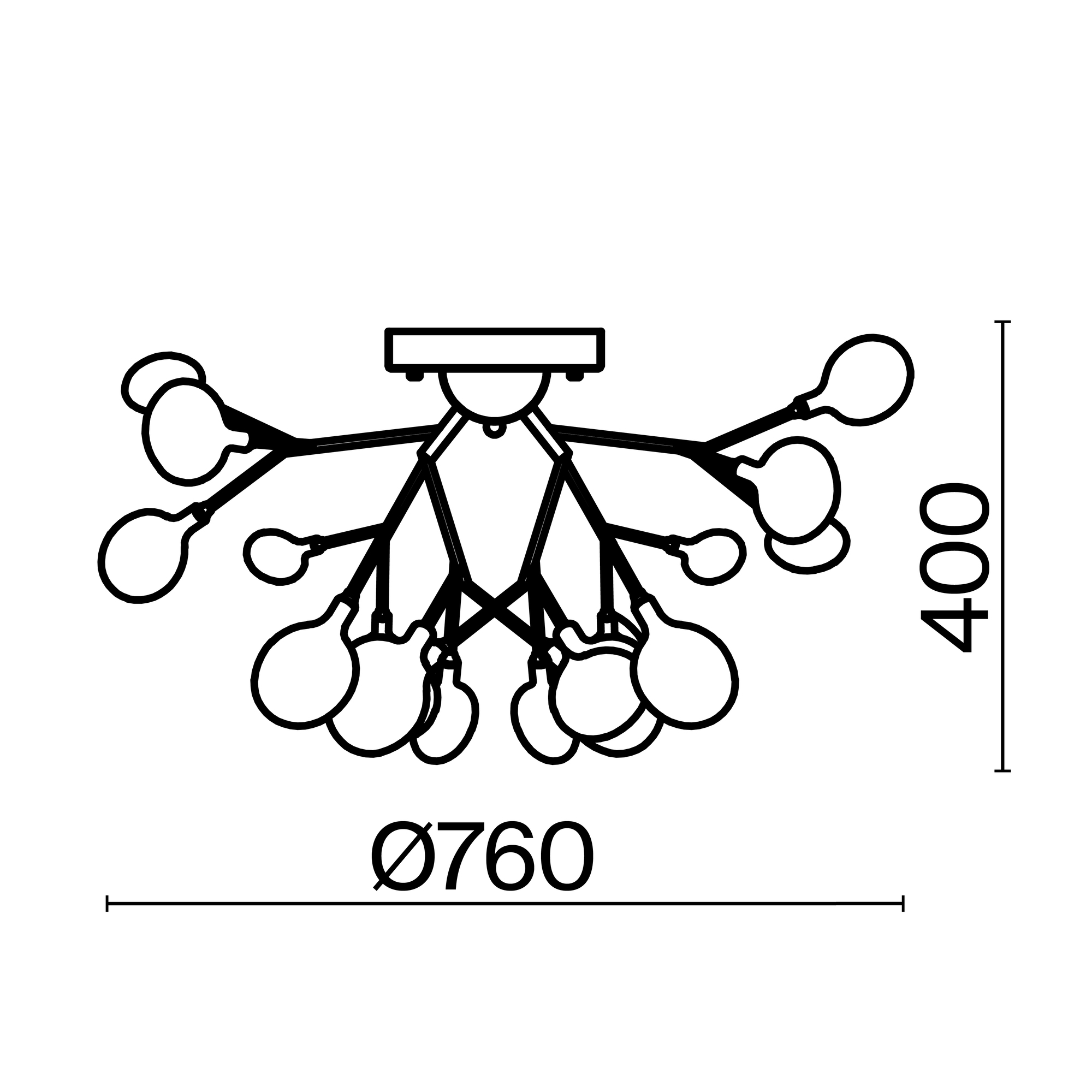 Картинка Потолочный светильник Freya FR5049CL-27G