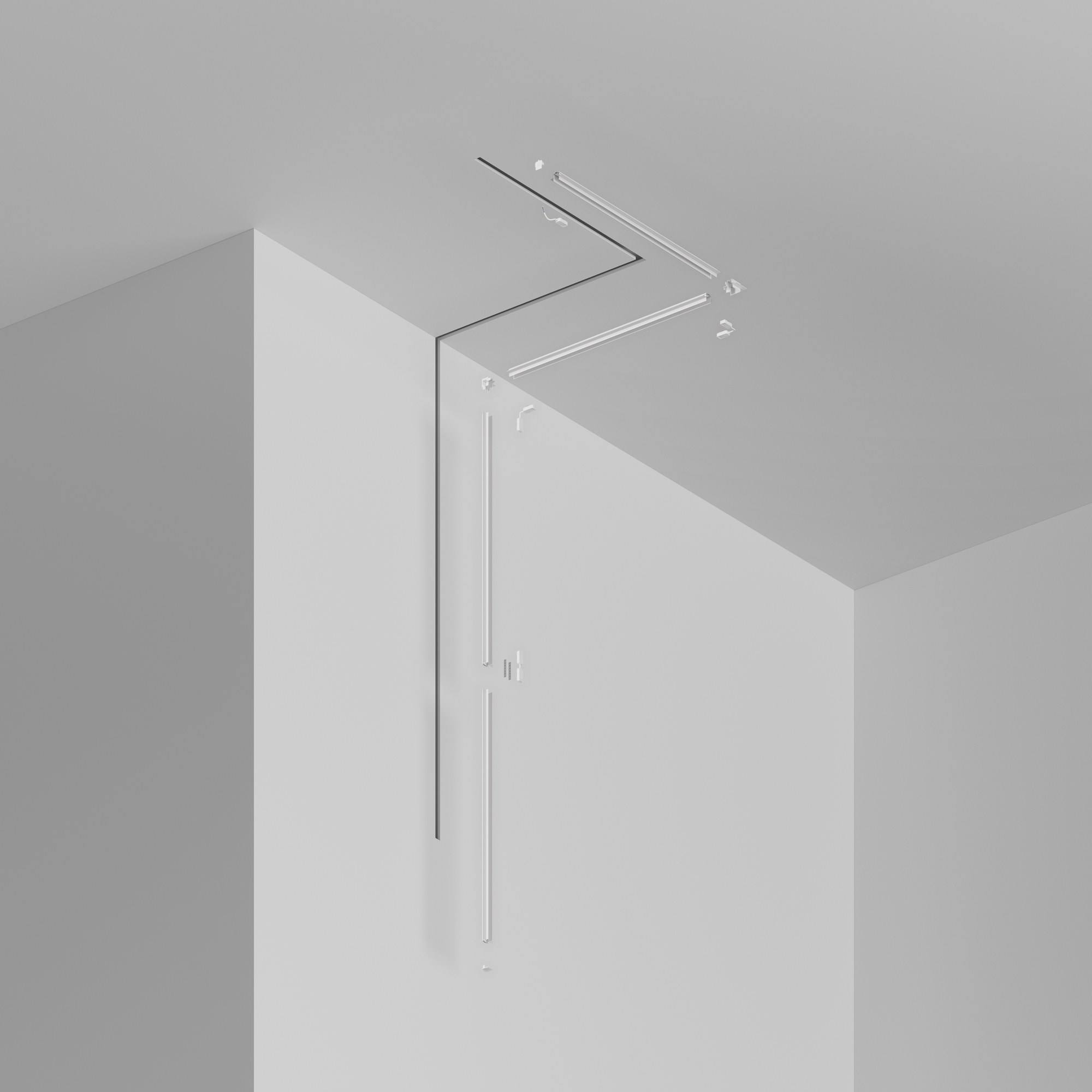 Картинка Шинопровод встраиваемый Technical TRA084MP-12W