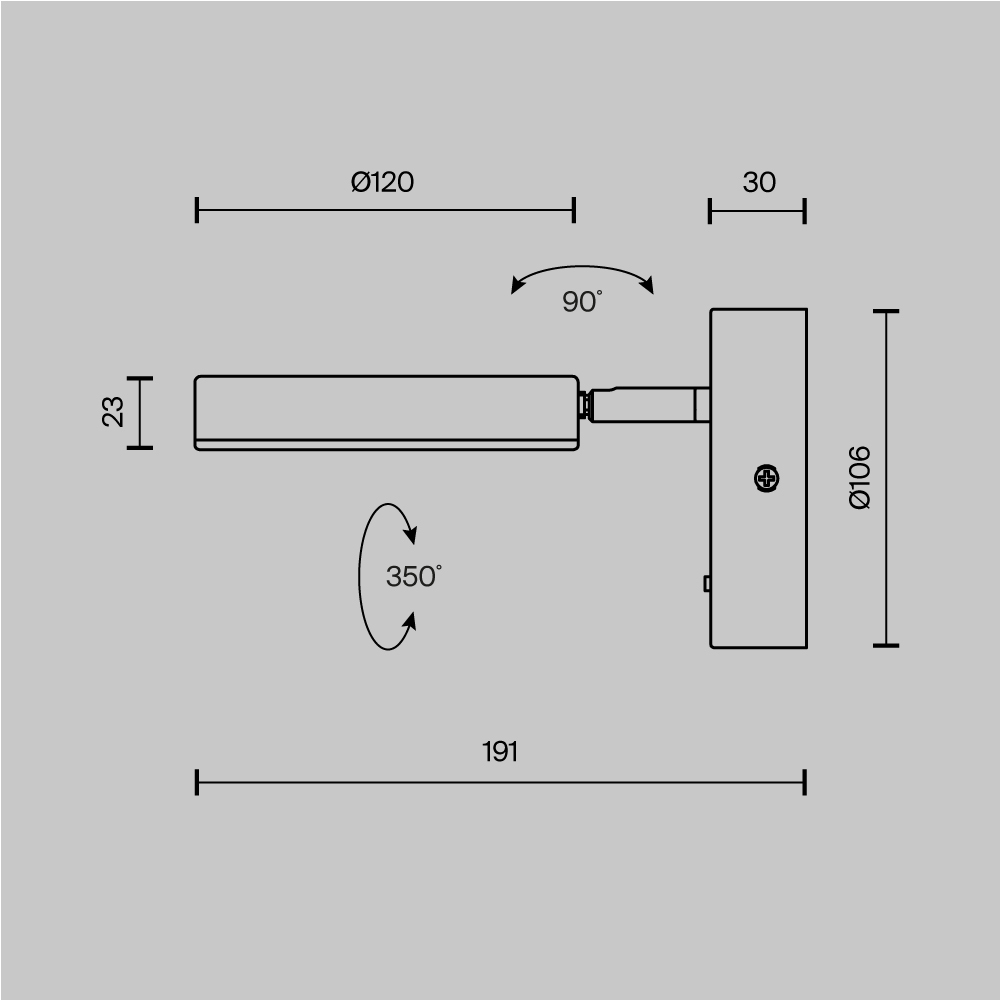 Картинка Настенный светильник (бра) Maytoni MOD070WL-L8W3K Fad