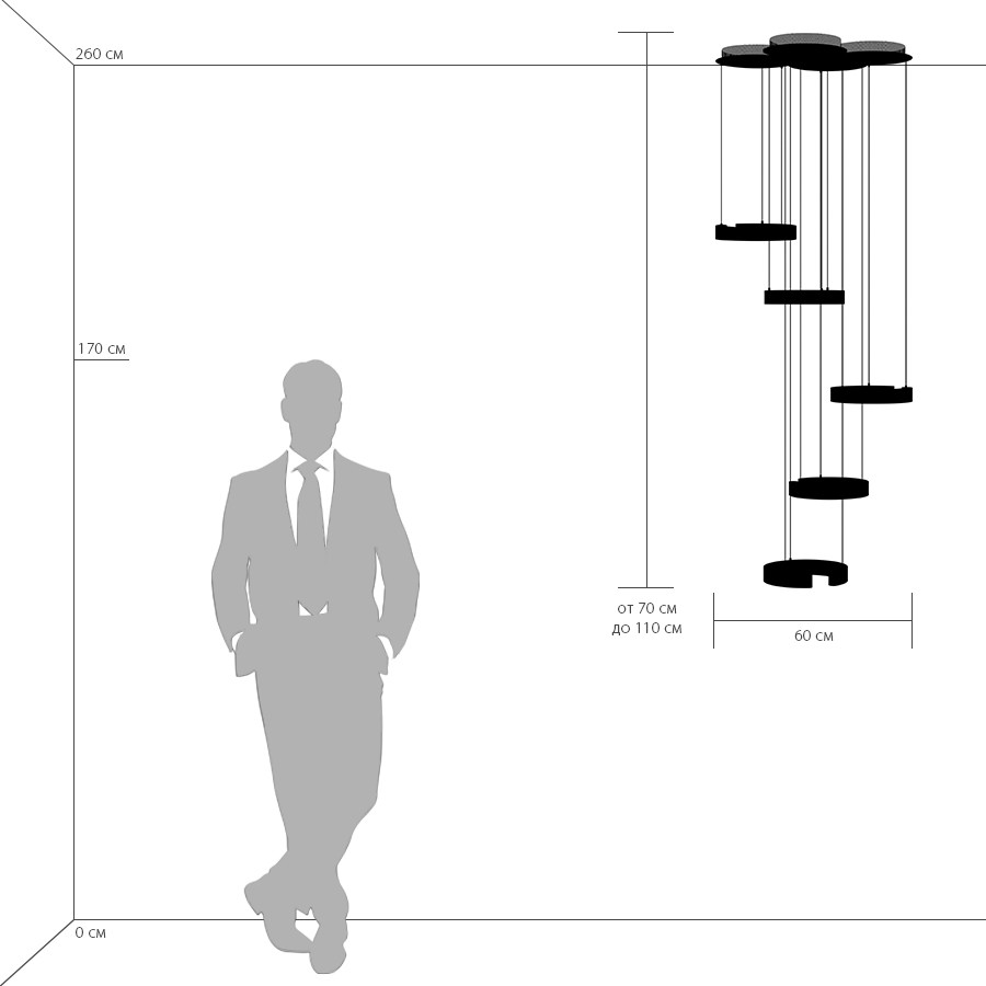 Картинка Подвесная светодиодная люстра Lightstar Unitario 763439