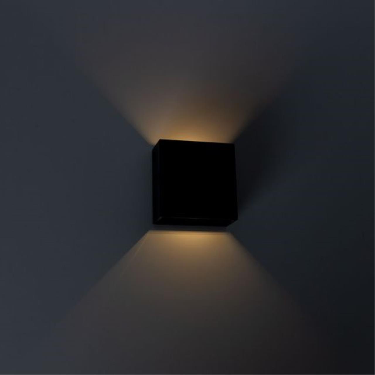 Картинка Уличный настенный светодиодный светильник Arte Lamp Algol A1445AL-1BK