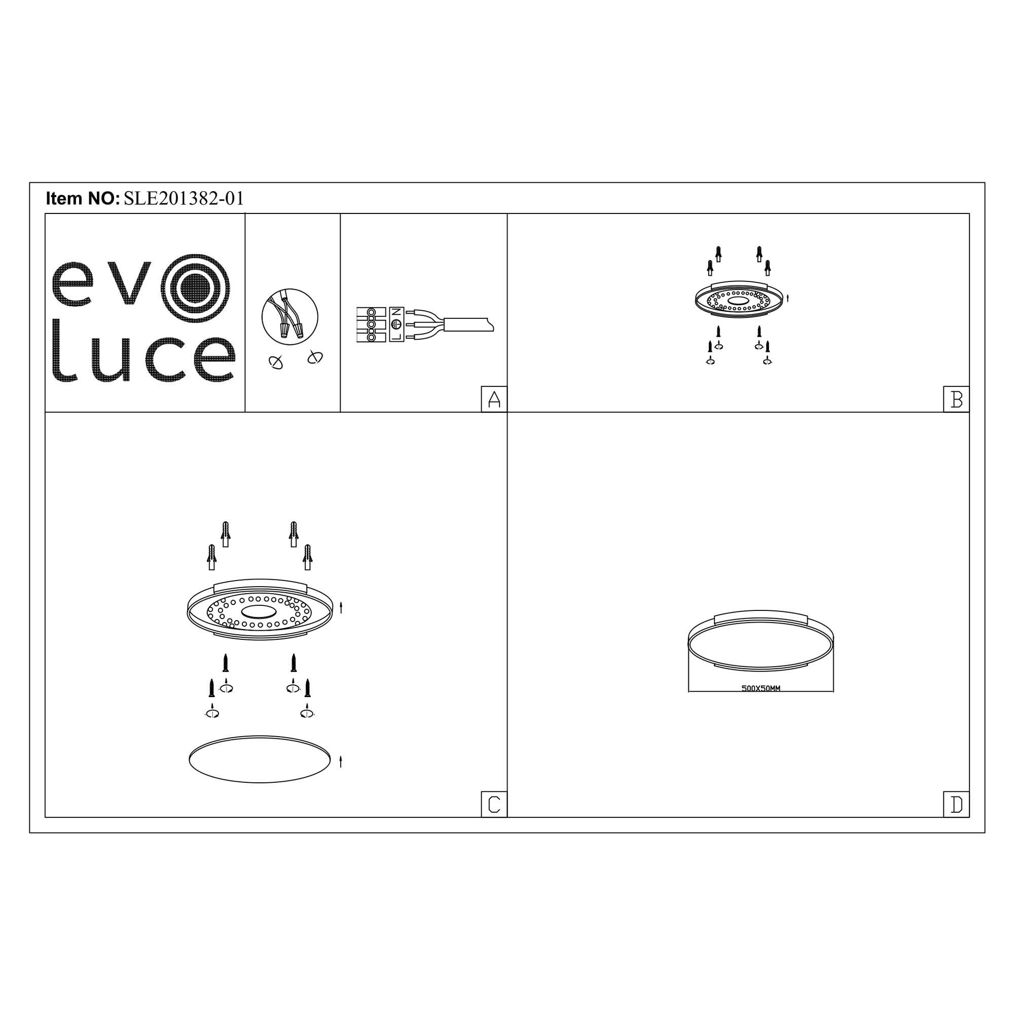 Картинка Потолочный сетодиодный светильник Evoluce Delia SLE201382-01