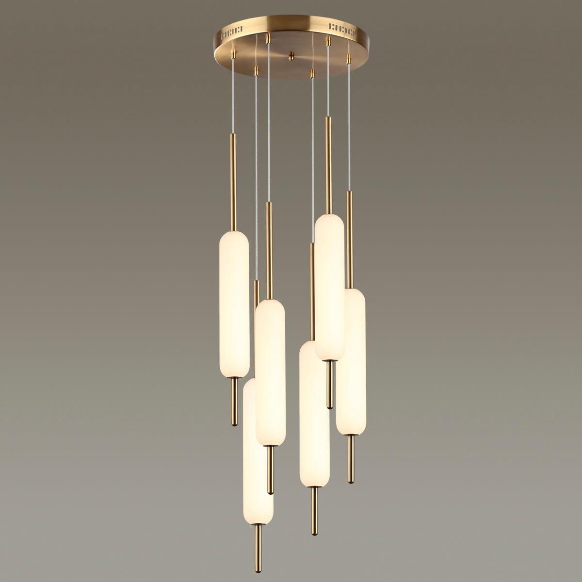 Картинка Подвесной светодиодный светильник Odeon Light Pendant Reeds 4794/72L
