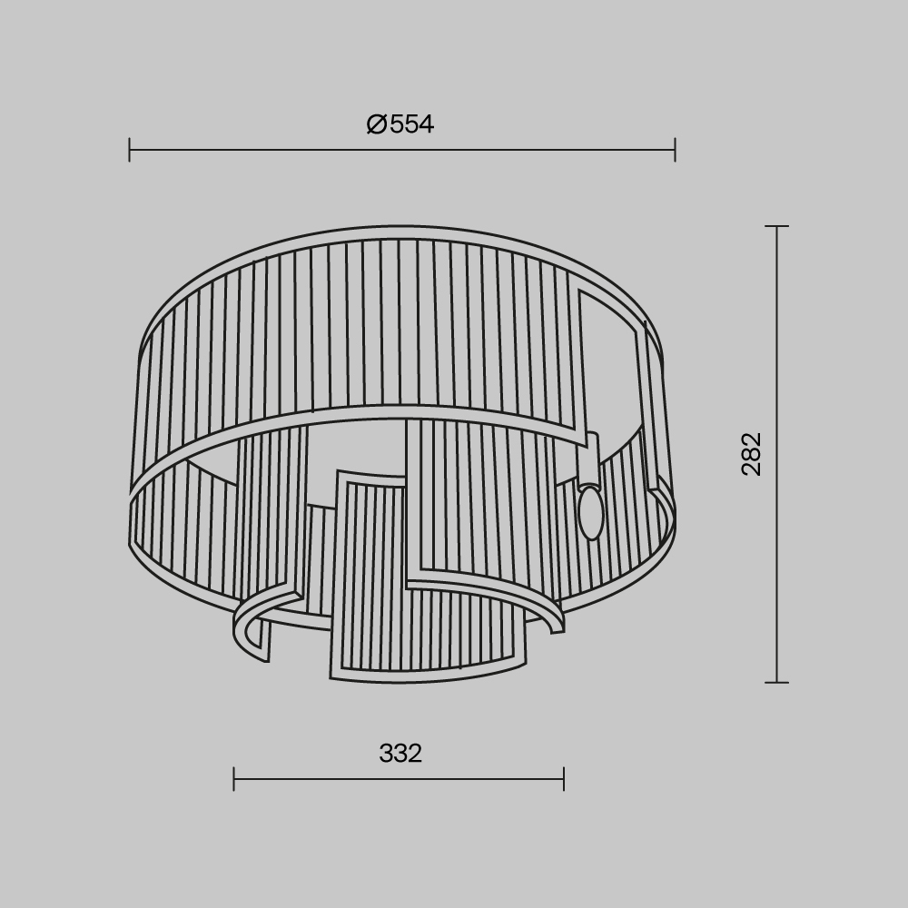 Картинка Потолочный светильник Maytoni MOD174CL-06G
