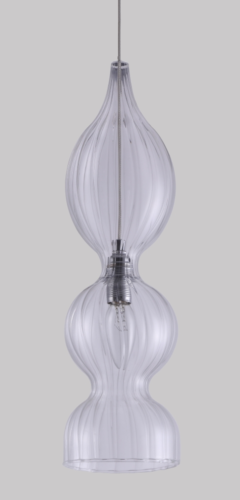 Картинка Светильник подвесной Crystal Lux IRIS SP1 B TRANSPARENT Crystal Lux 2075/201