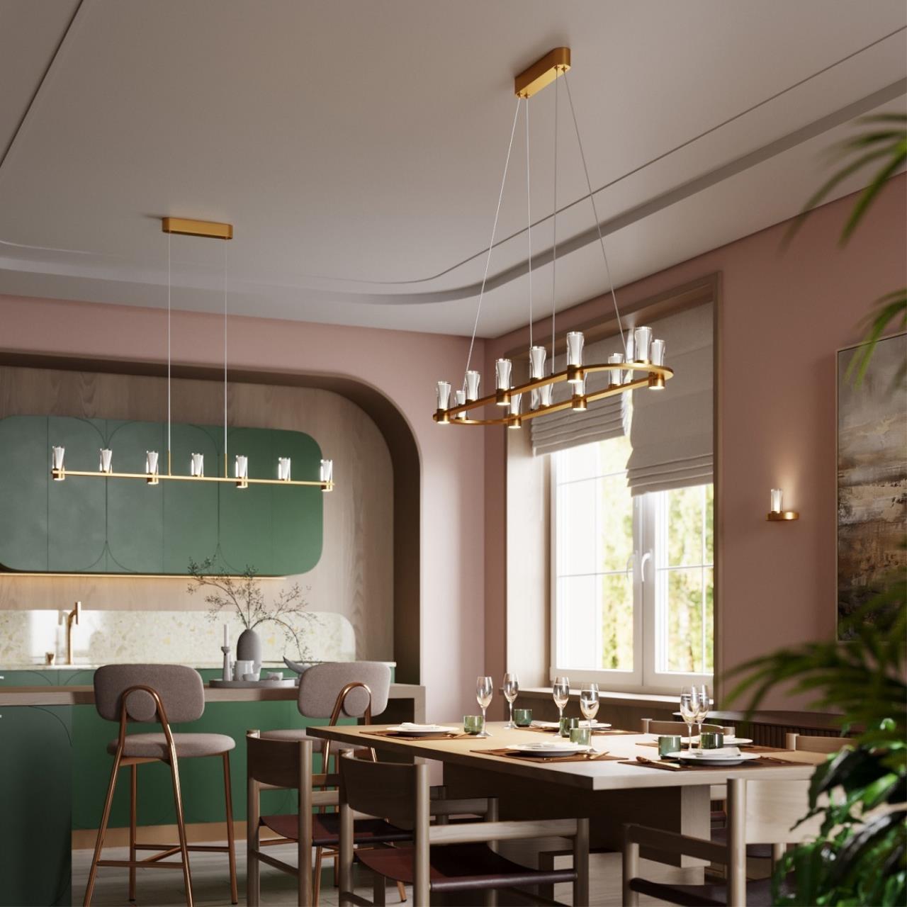 Картинка 7144/45L Odeon Light Люстра DEFANCE