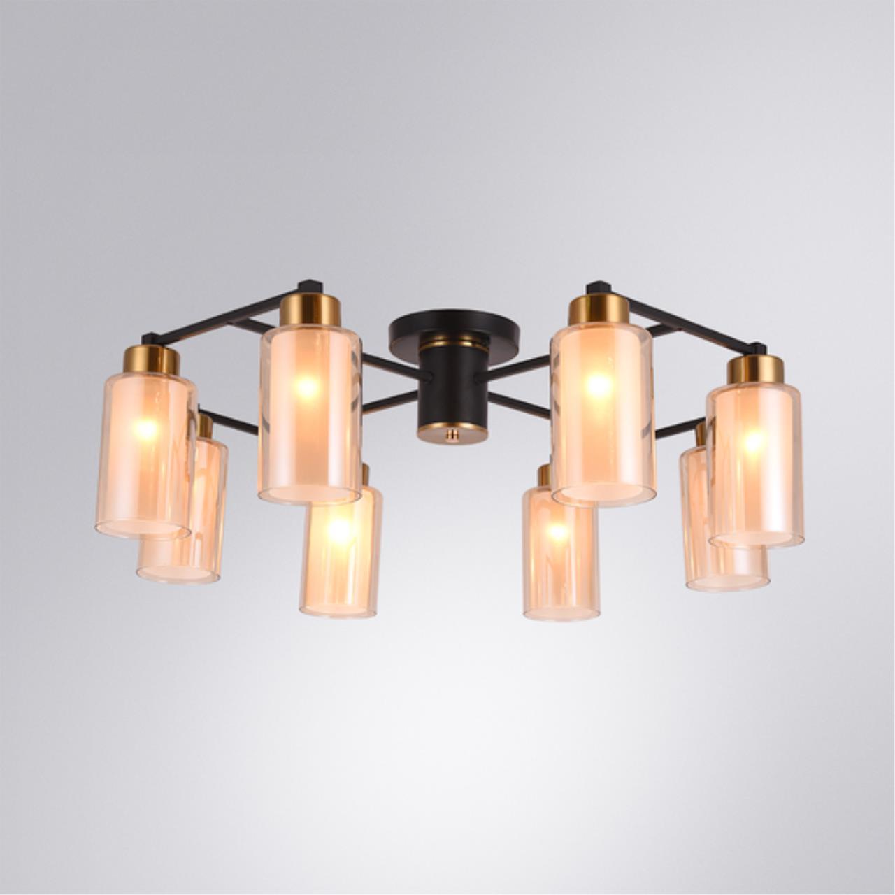 Картинка Потолочный светильник Arte Lamp LEO A7027PL-8BK