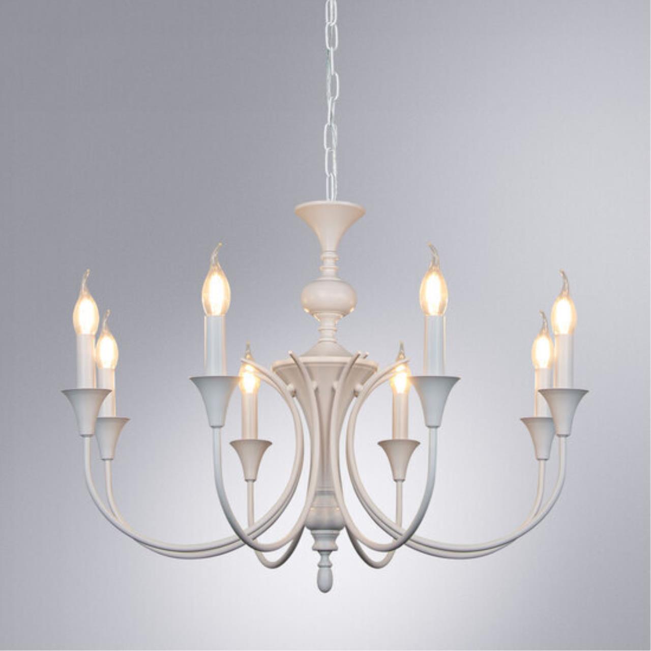 Картинка Подвесная люстра Arte Lamp COLLINETTA A4094LM-8WH