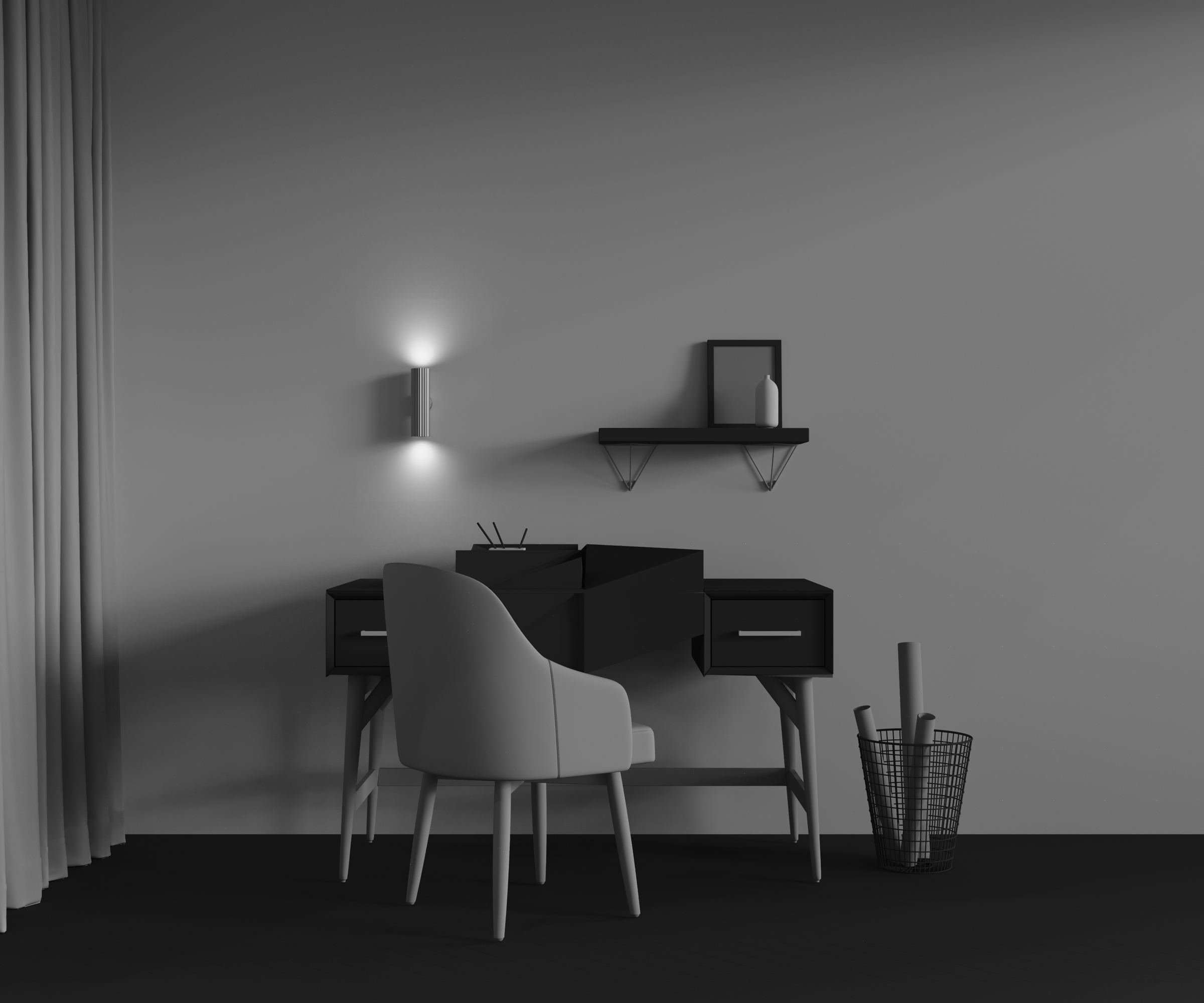 Картинка Настенный светильник (бра) Technical C106WL-02-GU10-BS