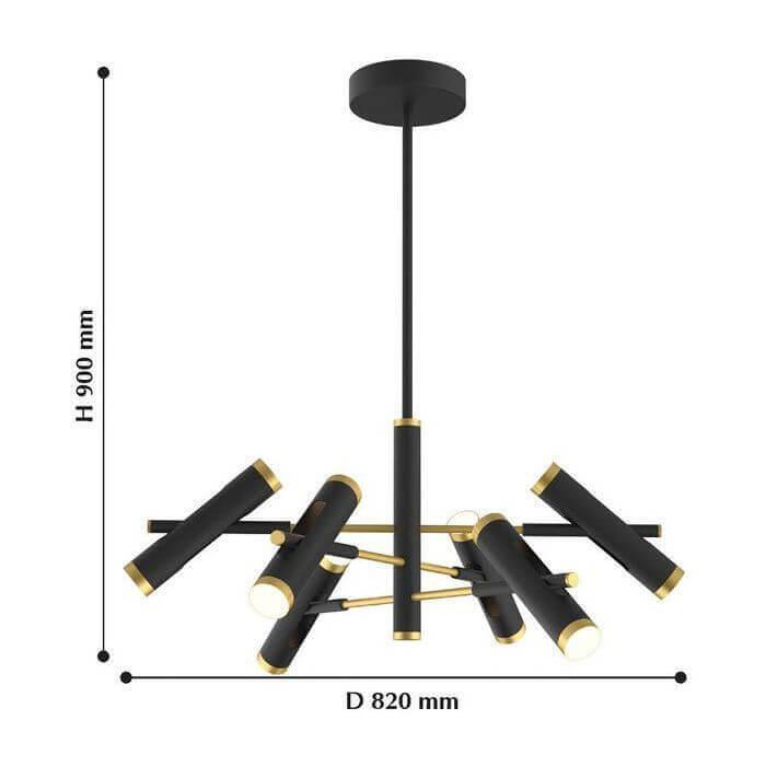 Картинка Подвесная светодиодная люстра Favourite Duplex 2324-12P