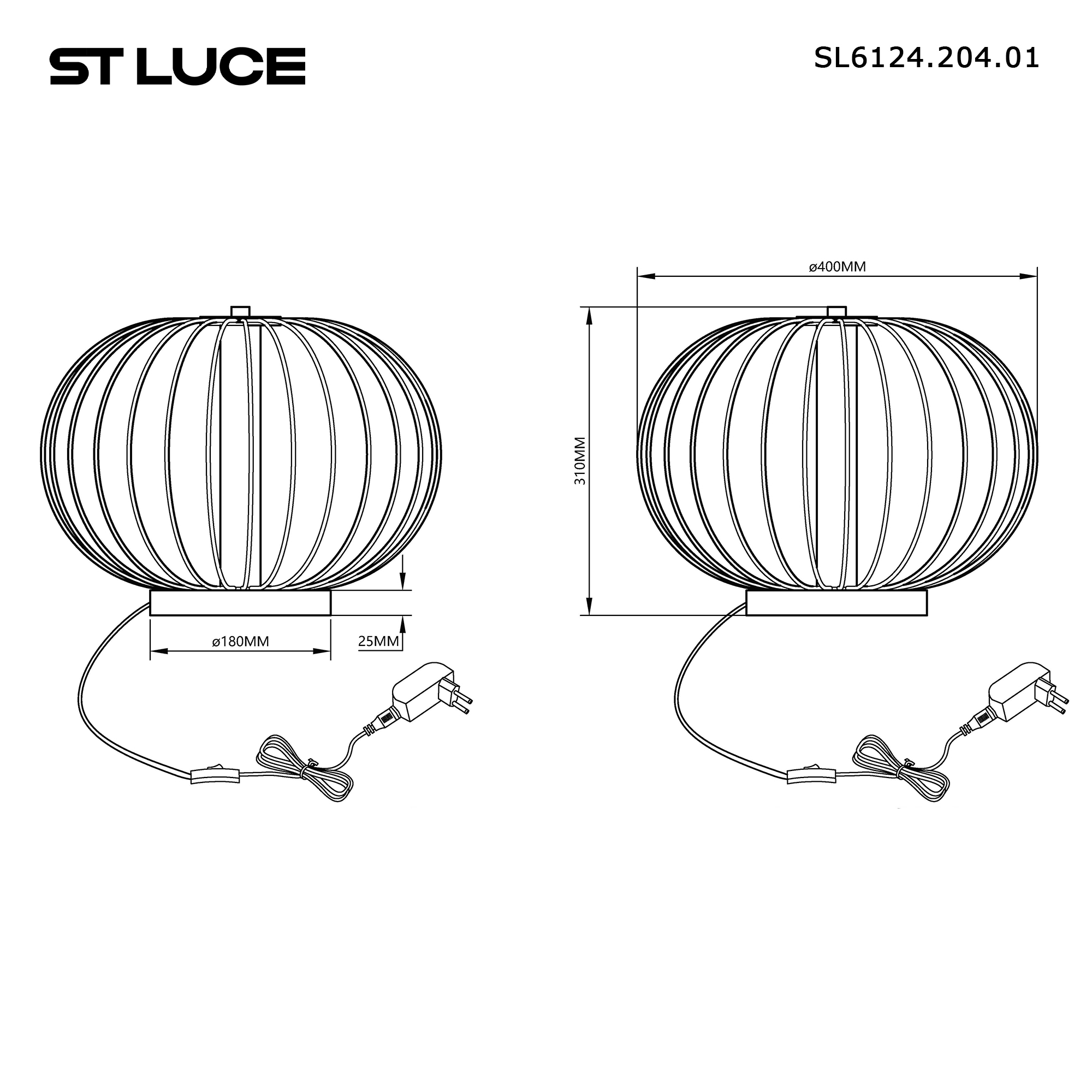 Картинка SL6124.204.01 Прикроватная лампа ST-Luce Золотистый/Золотистый LED 1*10W 3000K Металл 3.8 кг овал   