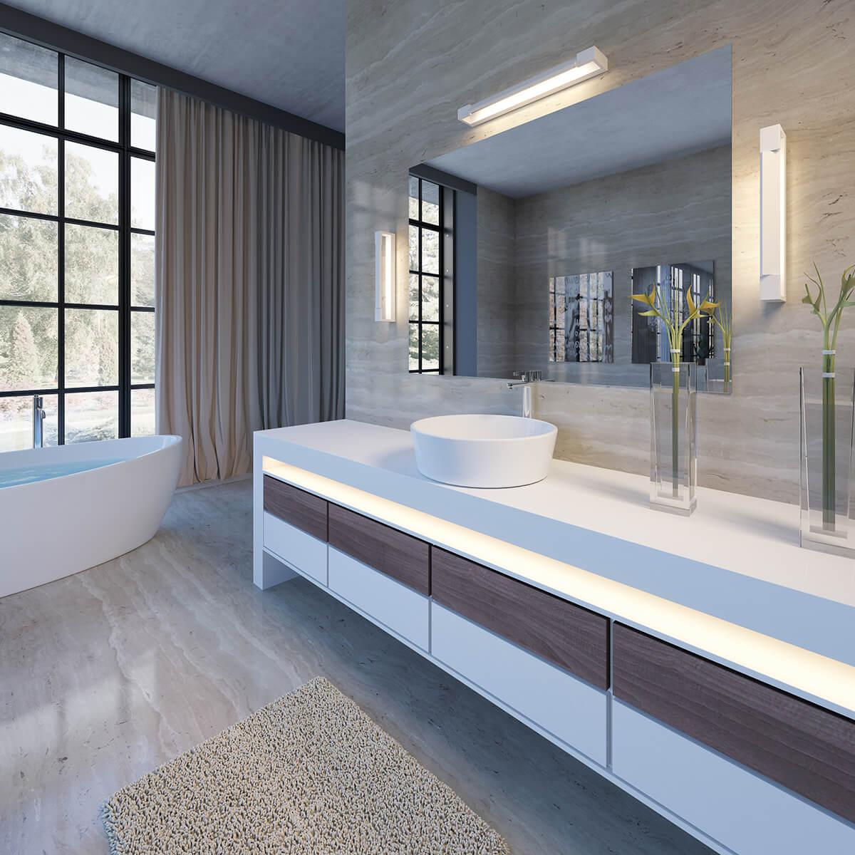 Картинка Настенный светодиодный светильник Odeon Light Hightech Arno 3887/18WW