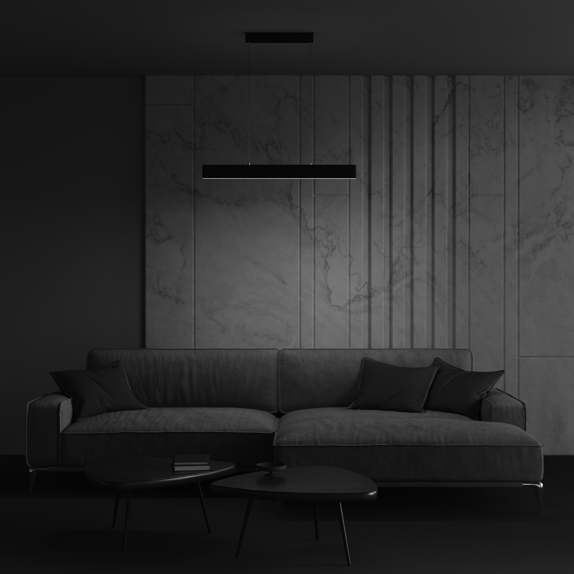 Картинка Подвесной светодиодный светильник Maytoni Step P010PL-L23B