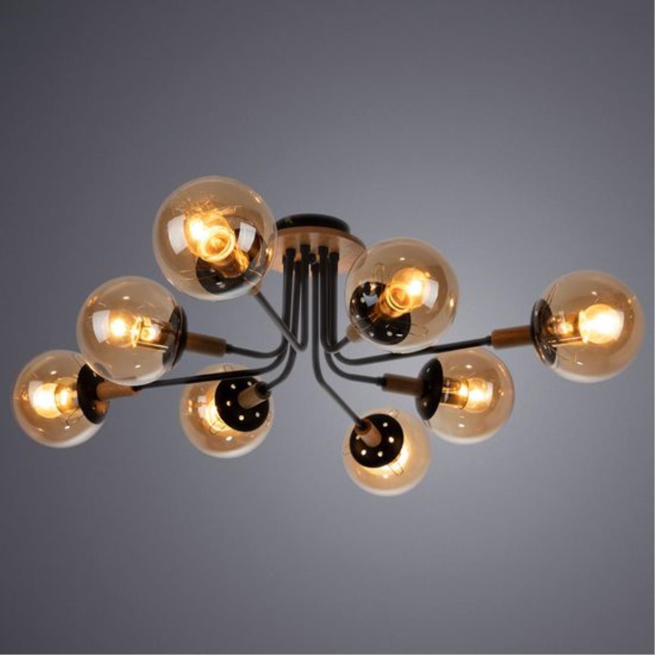 Картинка Потолочная люстра Arte Lamp Oxford A2716PL-8BK