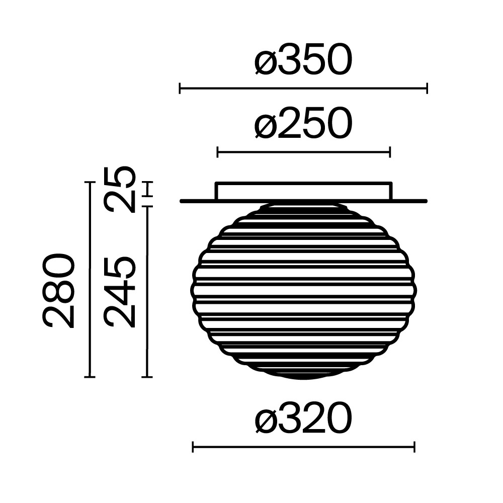 Картинка Потолочный светильник Maytoni MOD268CL-01G