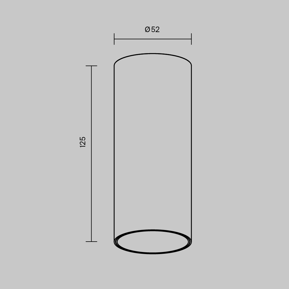 Картинка Потолочный светильник Technical C056CL-L12B3K-W-B