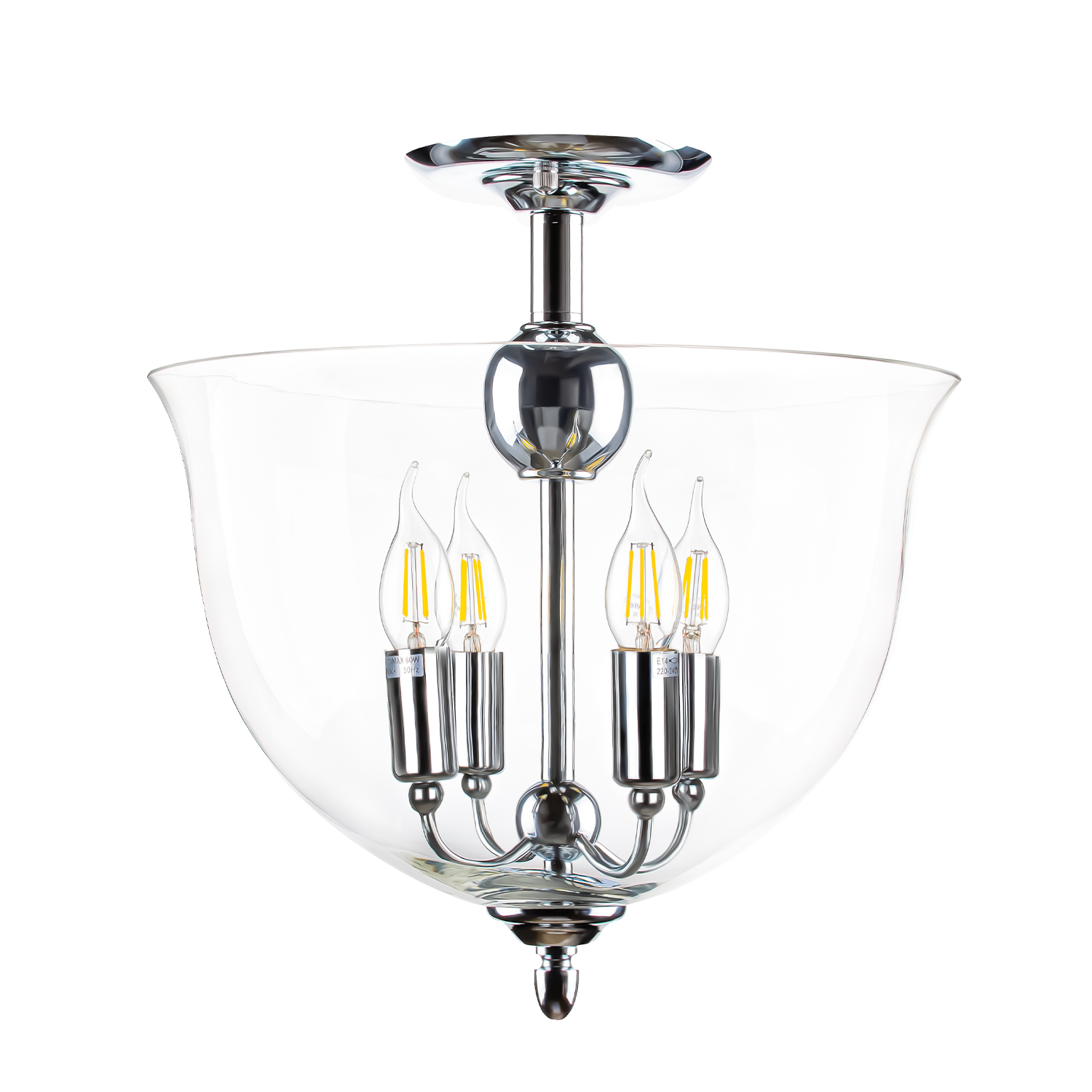 Картинка Светильник потолочный Crystal Lux ATLAS PL4 CHROME Crystal Lux 1150/104